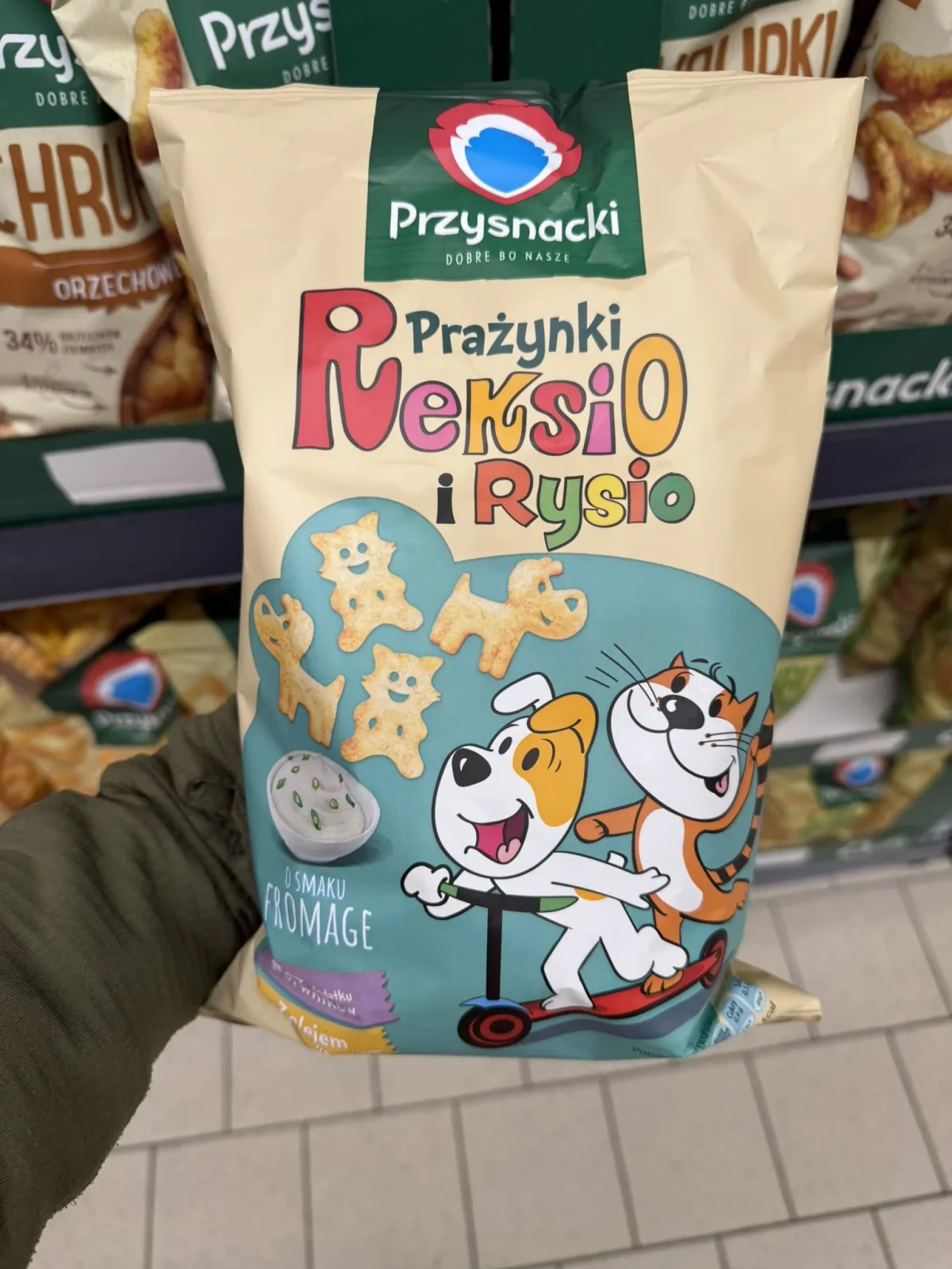 Przysnacki Prażynki Reksio i Rysio o smaku fromage | 90g