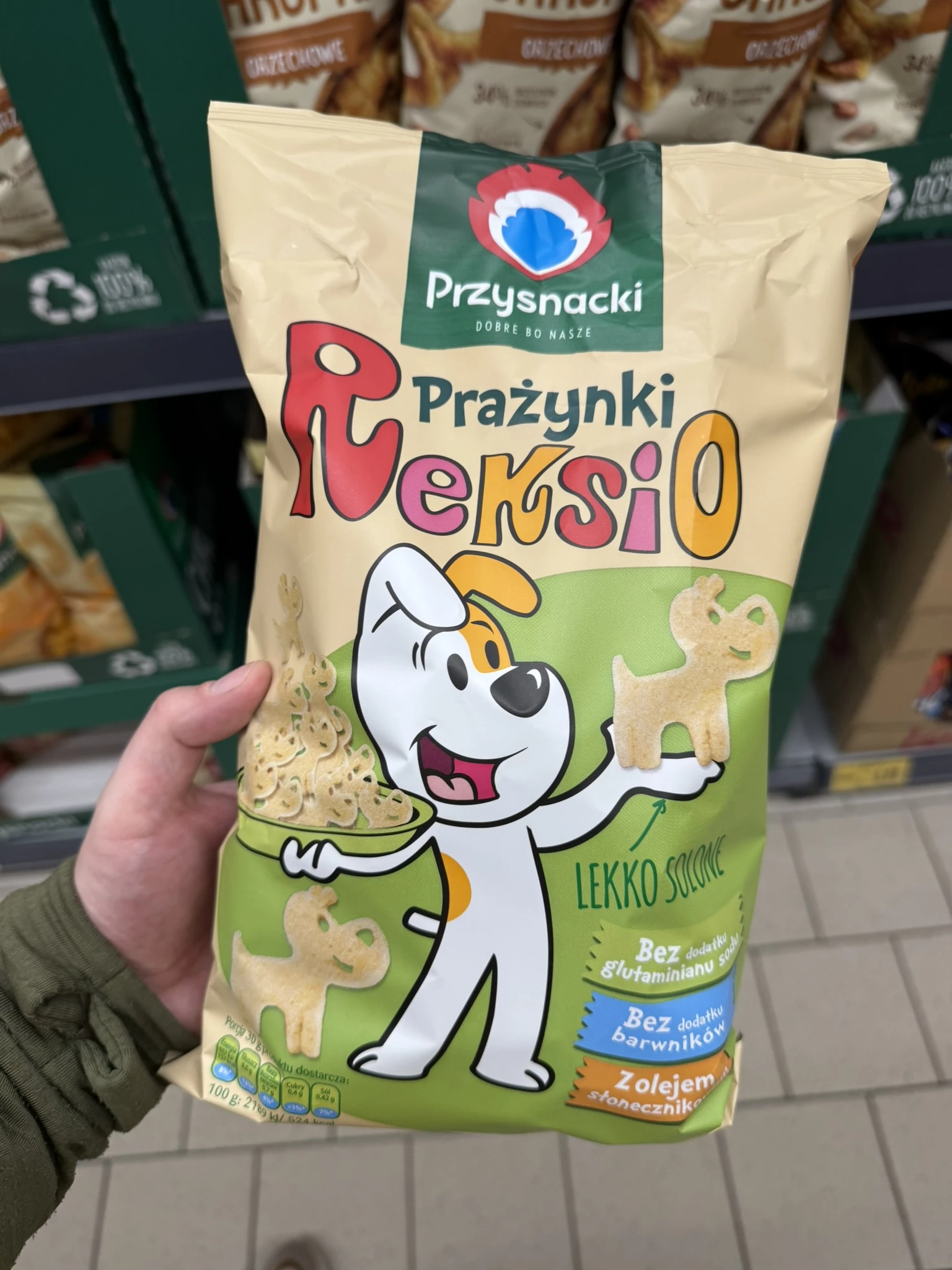 Przysnacki Reksio Prażynki lekko solone | 95g