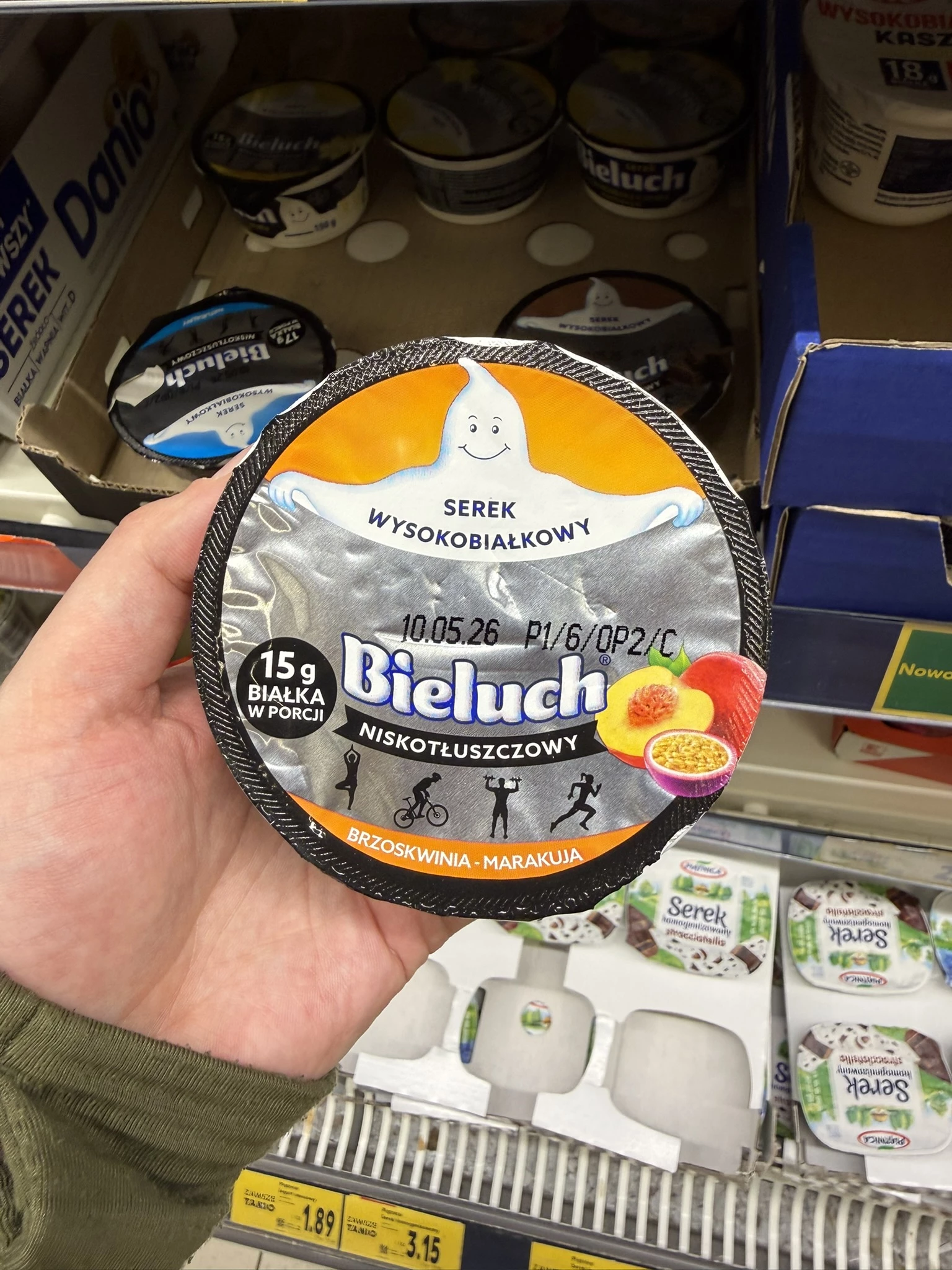 Bieluch Serek Wysokobiałkowy Brzoskwinia-Marakuja | 150g
