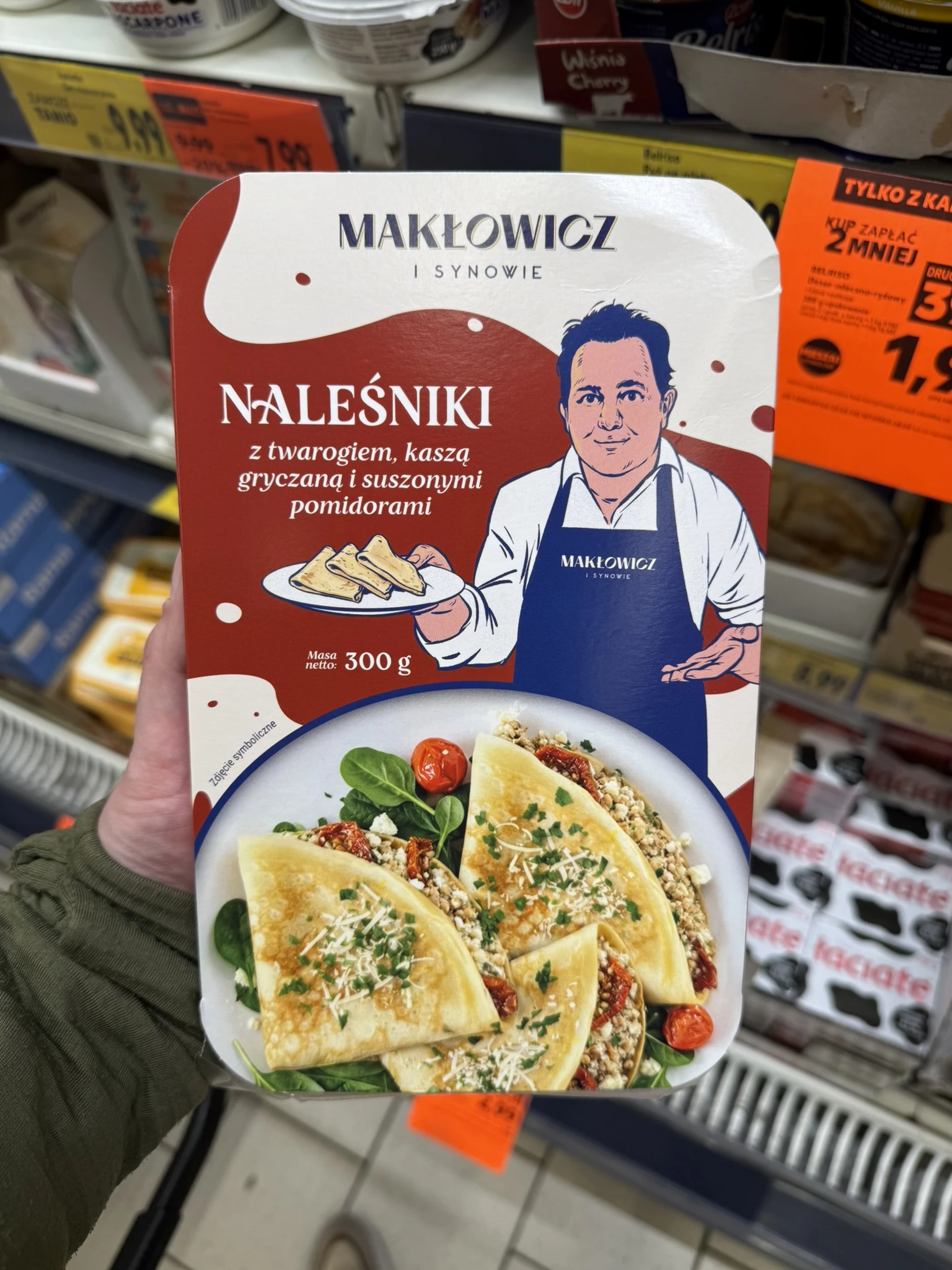 Makłowicz i Synowie Naleśniki z twarogiem, kaszą gryczaną i suszonymi pomidorami | 300g