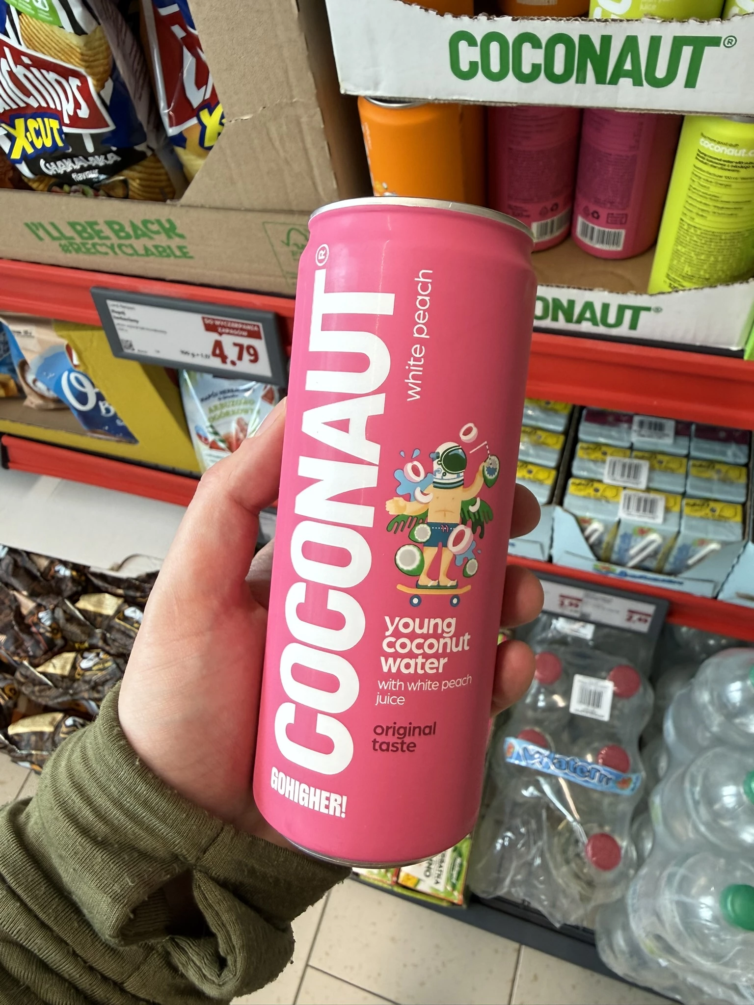 Coconaut woda kokosowa z sokiem z białej brzoskwini | 320ml