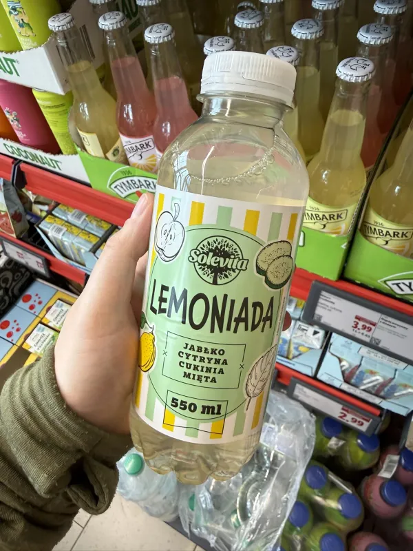 Solevita Lemoniada jabłko cytryna cukinia mięta | 550ml