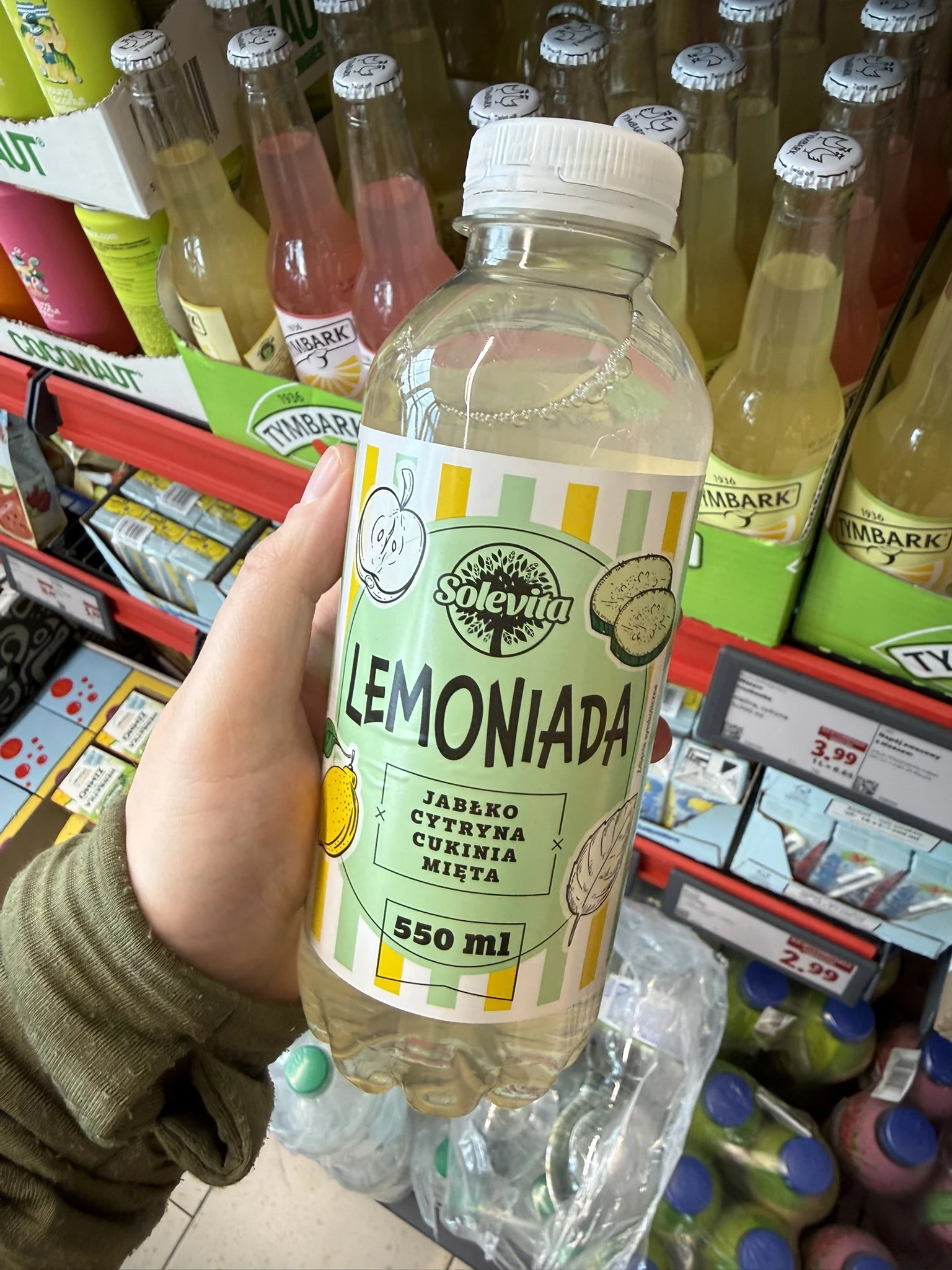 Solevita Lemoniada jabłko cytryna cukinia mięta | 550ml