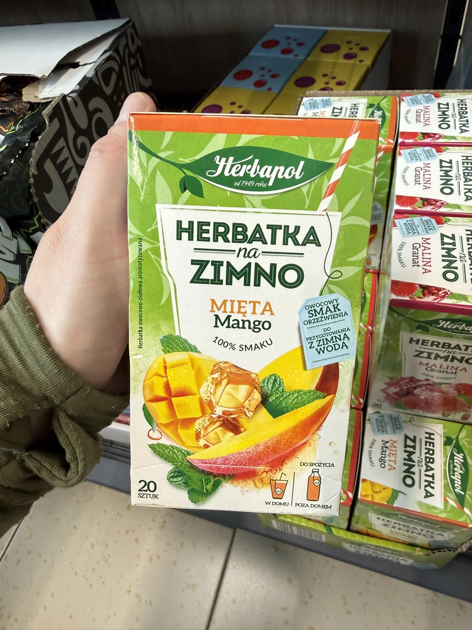 Herbapol Herbatka na Zimno Mięta Mango | 36g