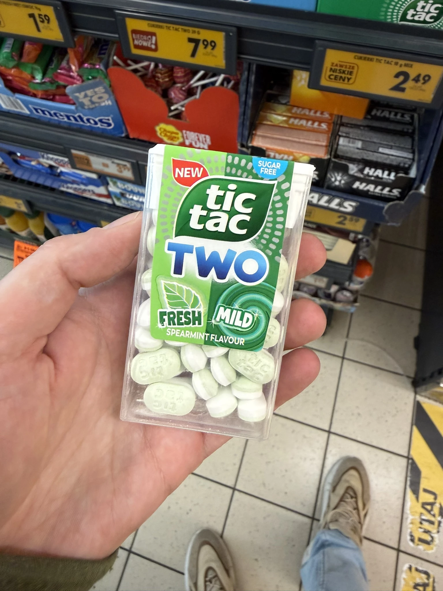 Tic Tac Two Fresh & Mild Spearmint Sugar Free | 38,5g
