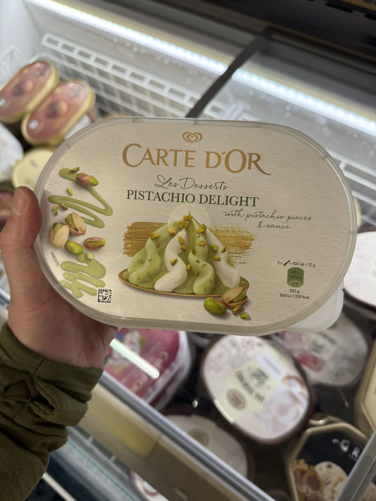 Carte D’Or Les Desserts Pistachio Delight | 825ml / 474,5g
