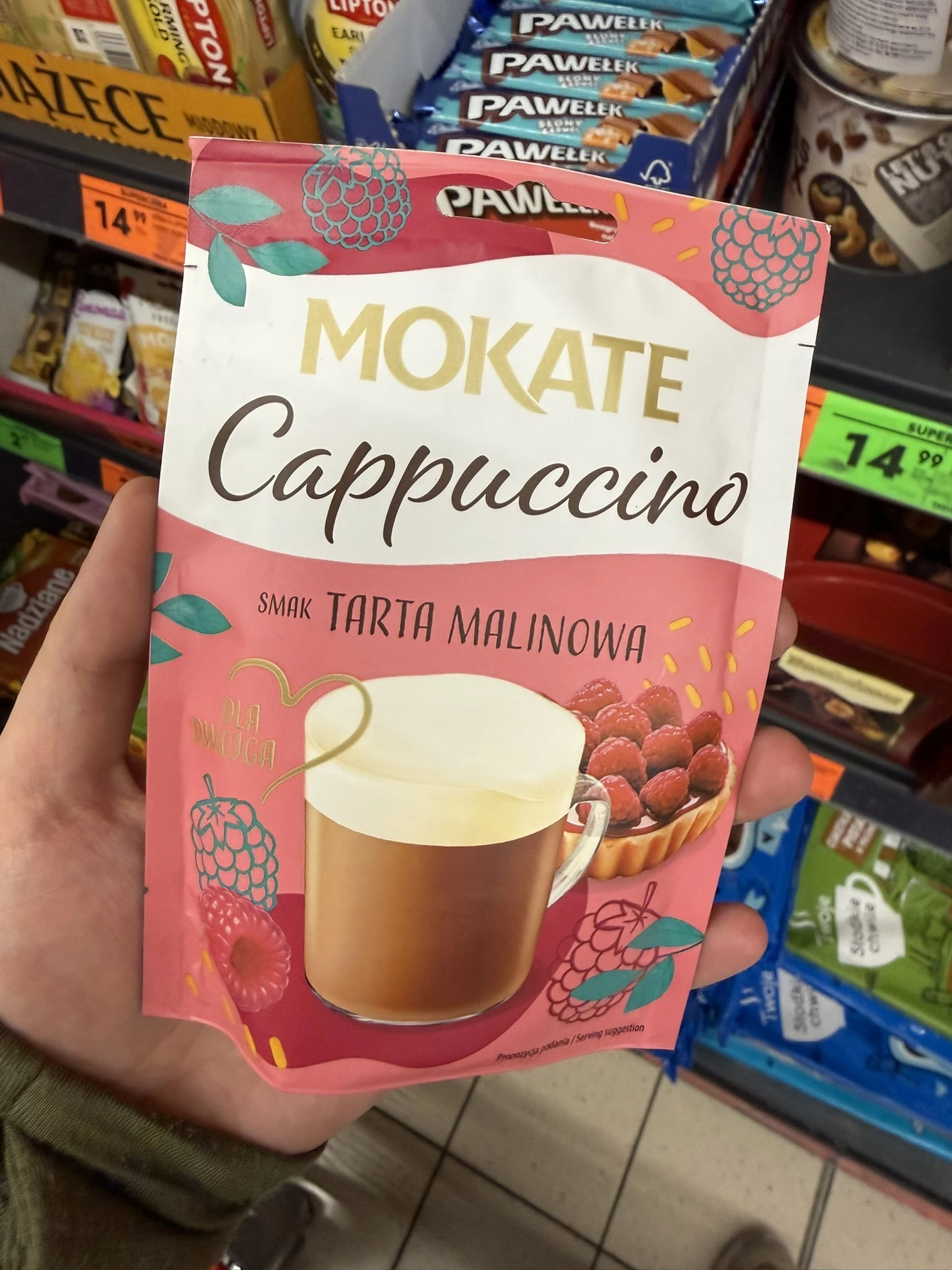 Mokate Cappuccino Tarta Malinowa | 40g