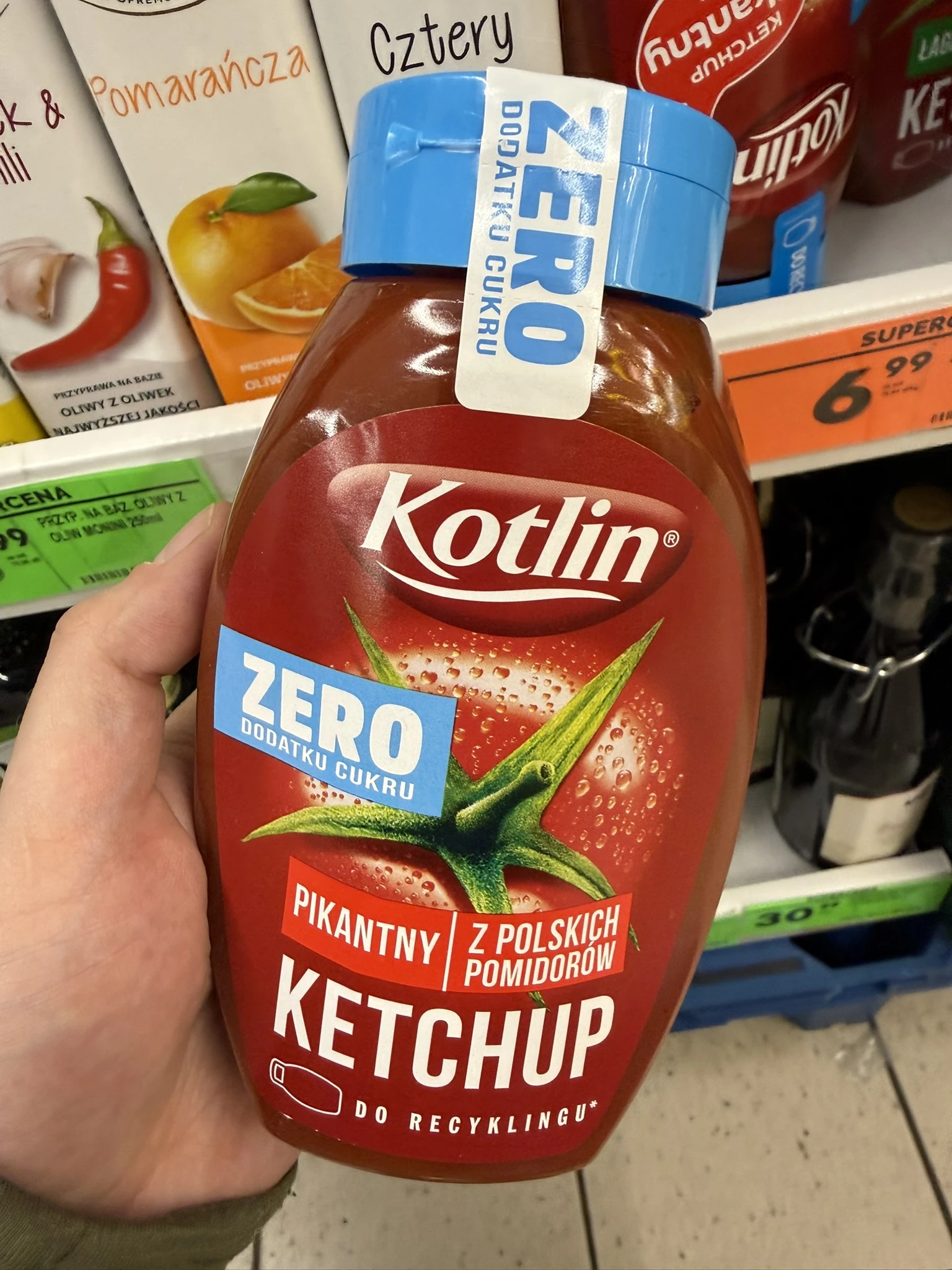 Kotlin Ketchup Pikantny Zero Dodatku Cukru | 420g