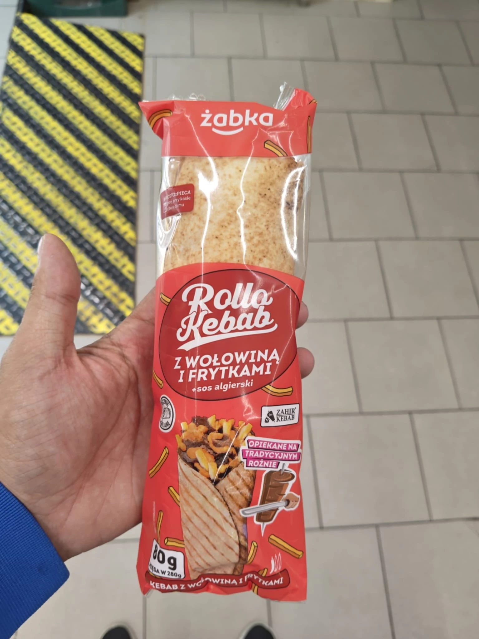 Kebab Rollo z wołowiną i frytkami | 280g