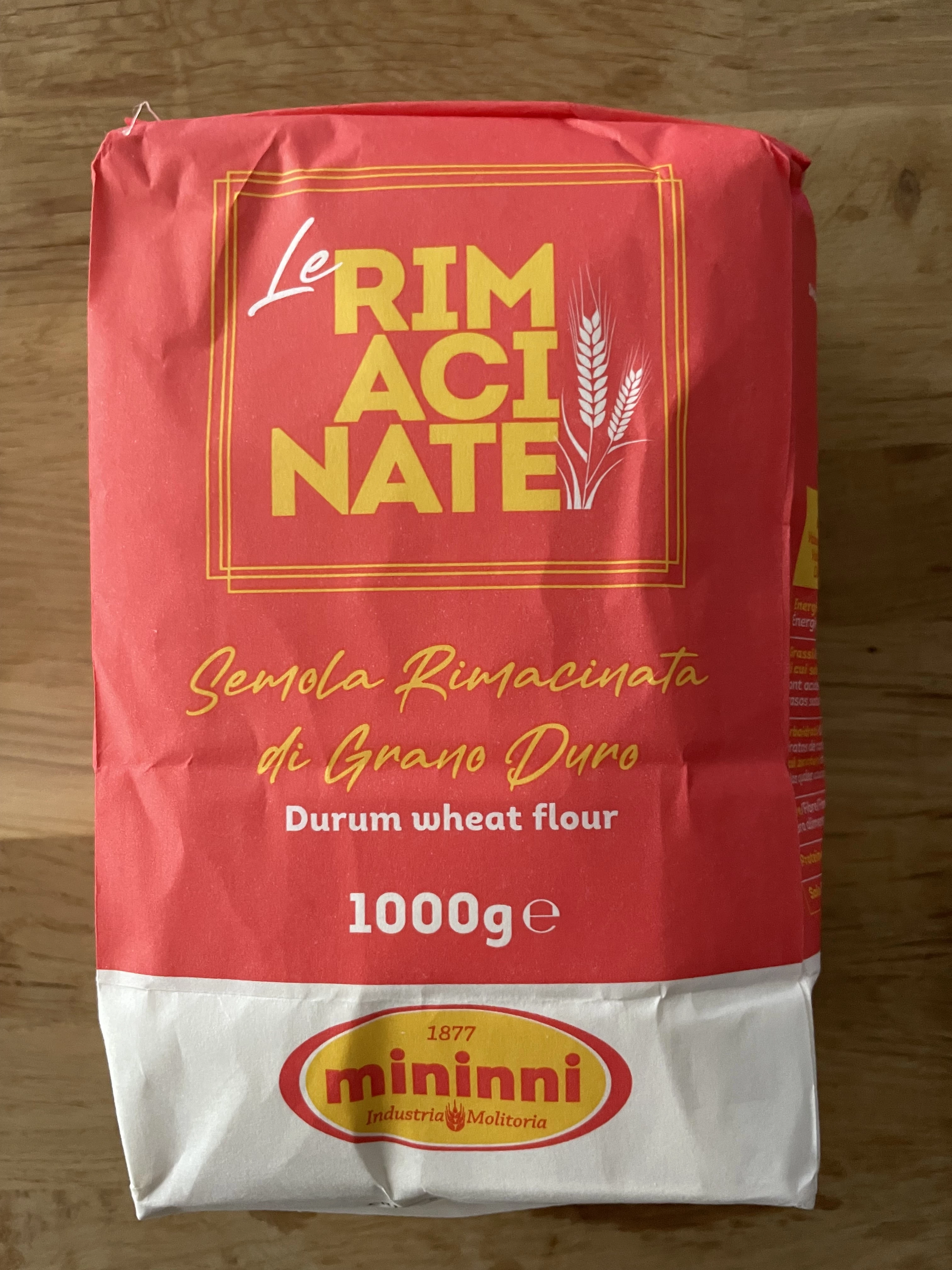 Mininni Semola Rimacinata di Grano Duro | 1kg