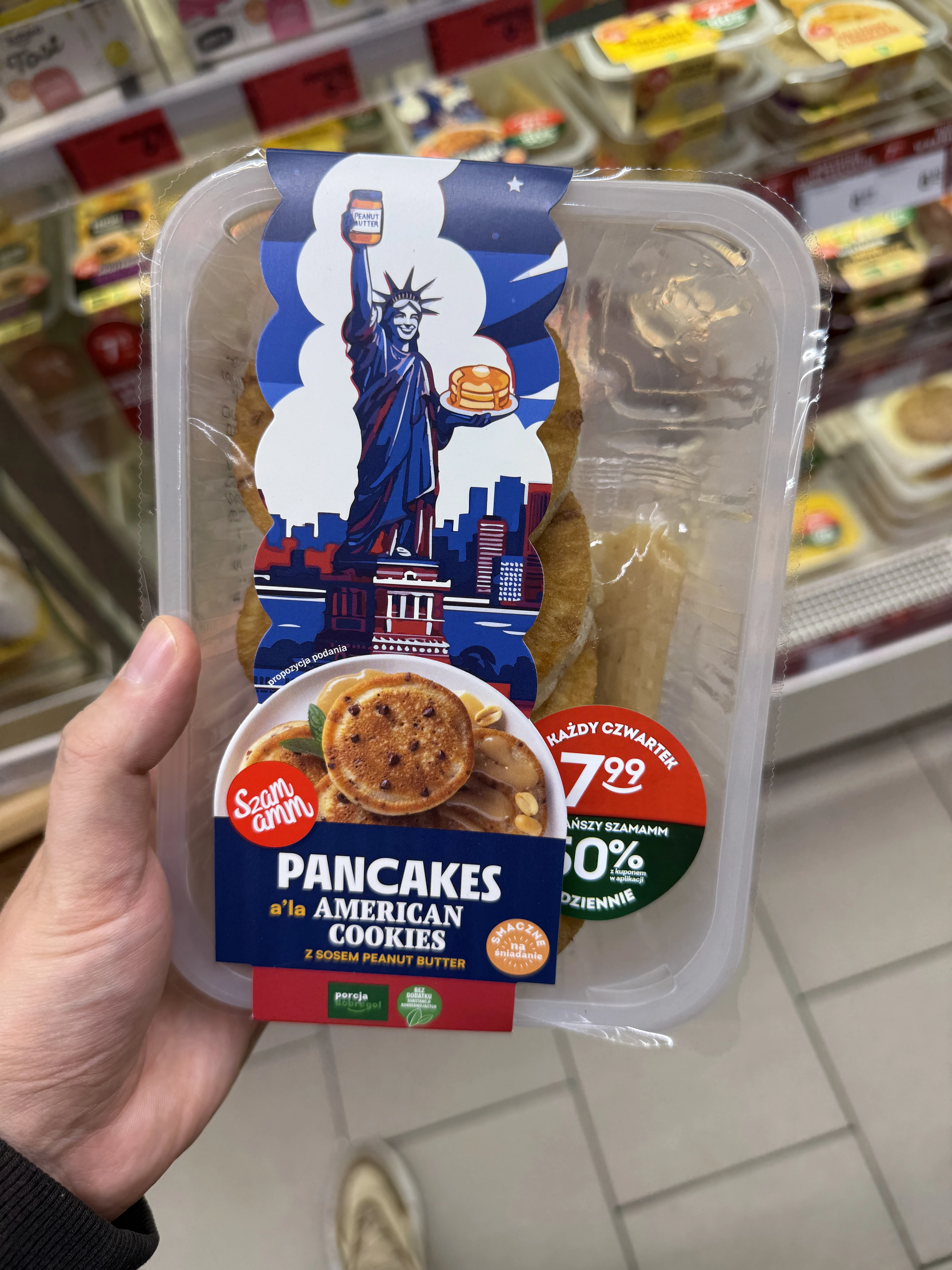 Szamamm Pancakes a’la American Cookies z sosem Peanut Butter | 180g