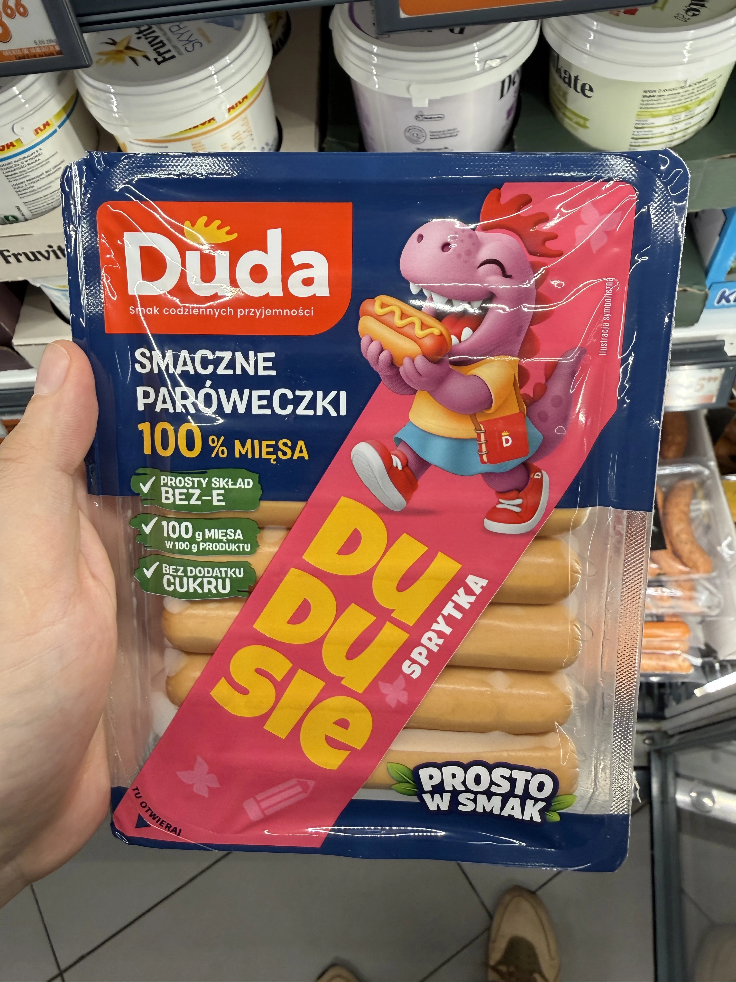 Duda Dudusie Smaczne Paróweczki 100% mięsa | 200g