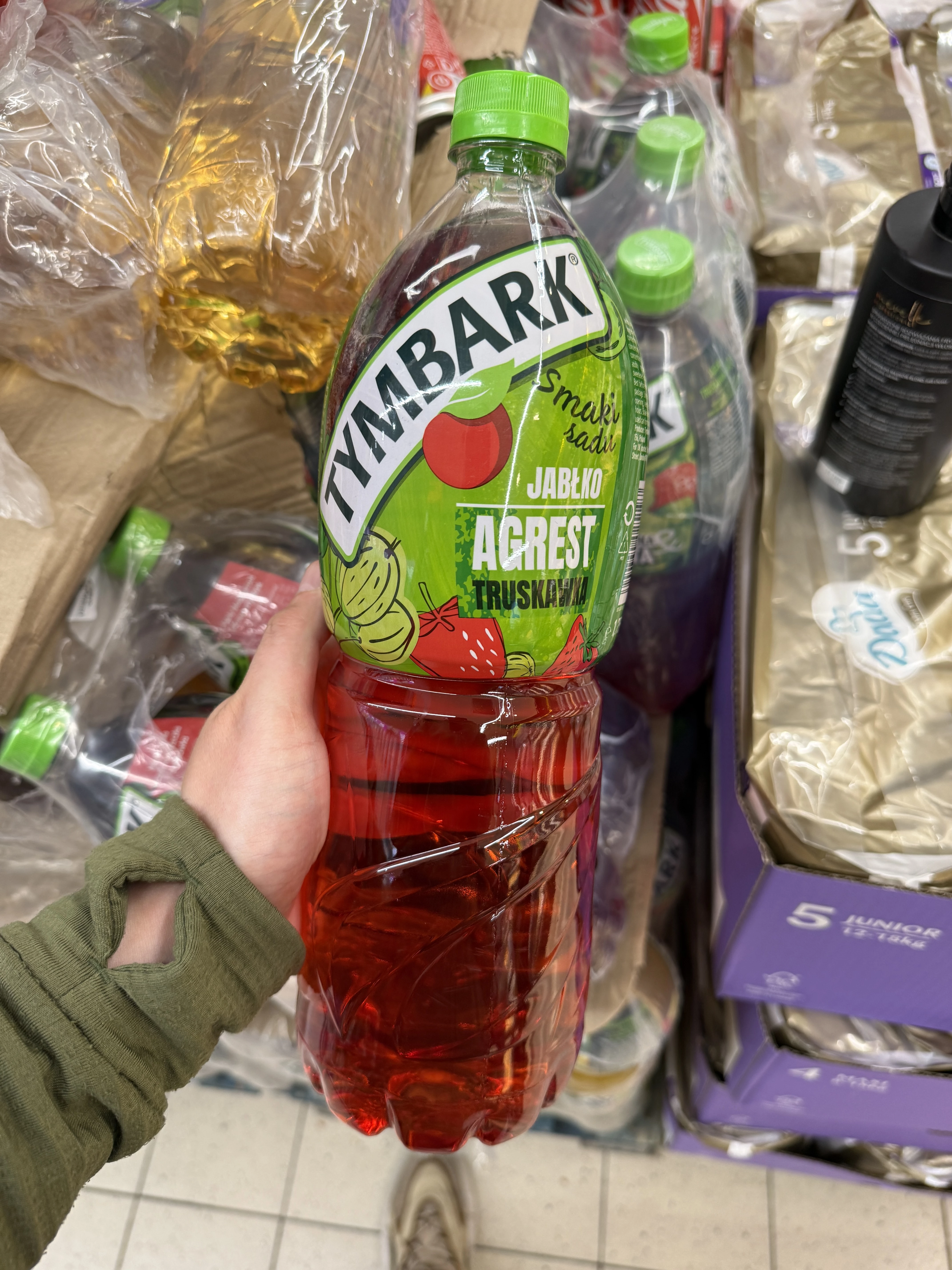 Tymbark napój Smaki Sadu jabłko agrest truskawka | 1750ml