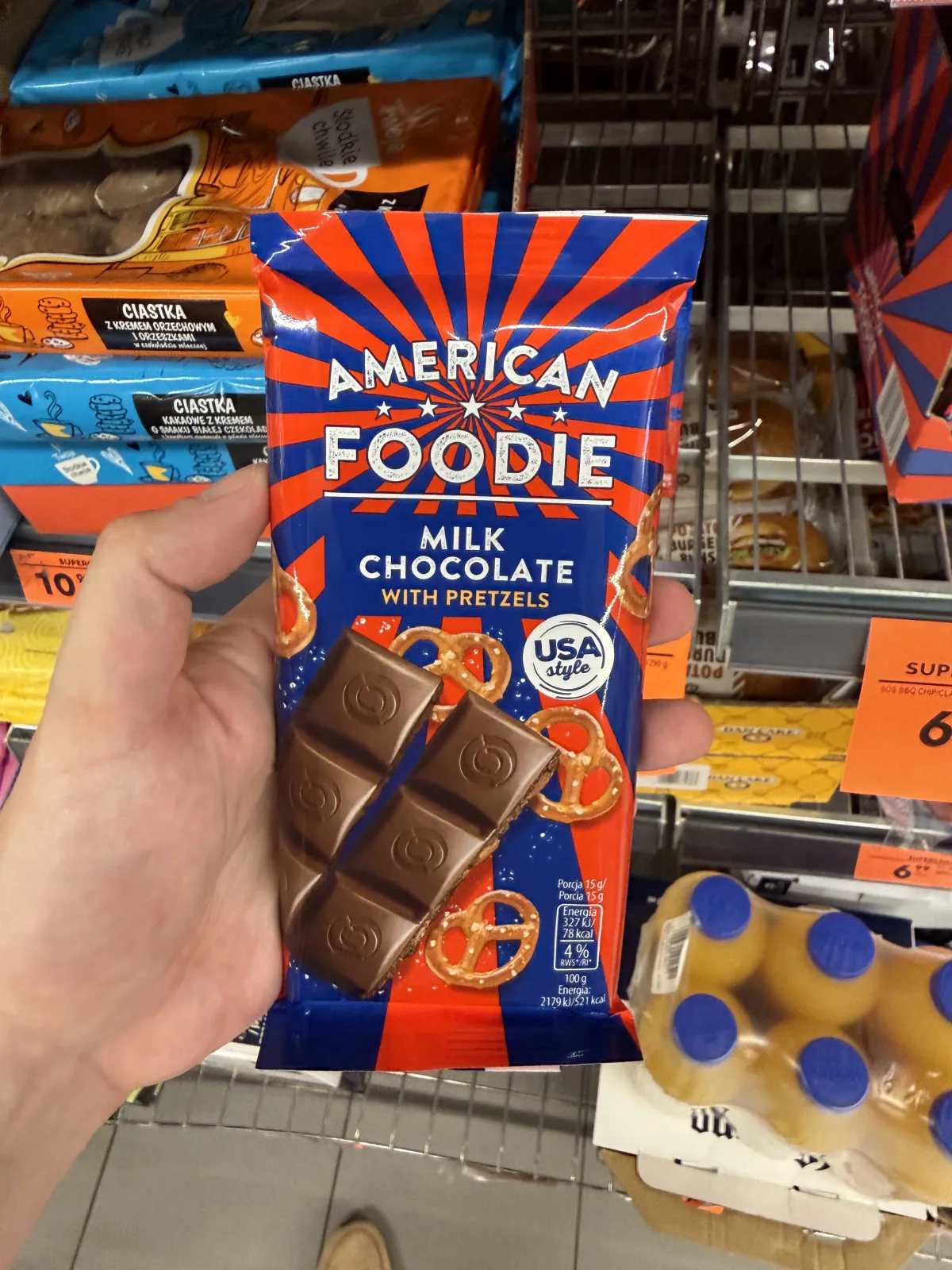 American Foodie Milk Chocolate with Pretzels | 90g