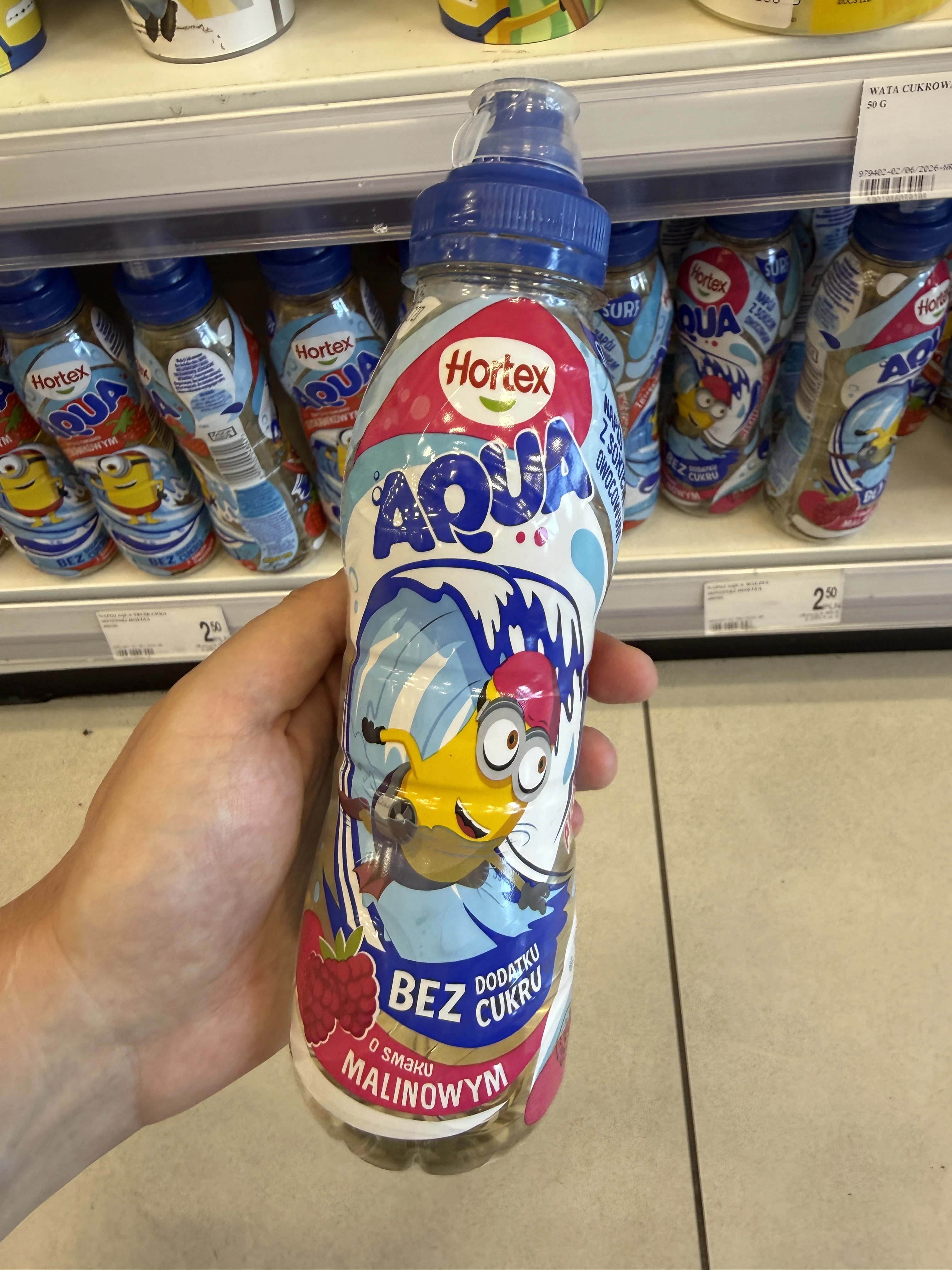 Hortex Aqua Napój o smaku malinowym | 400ml