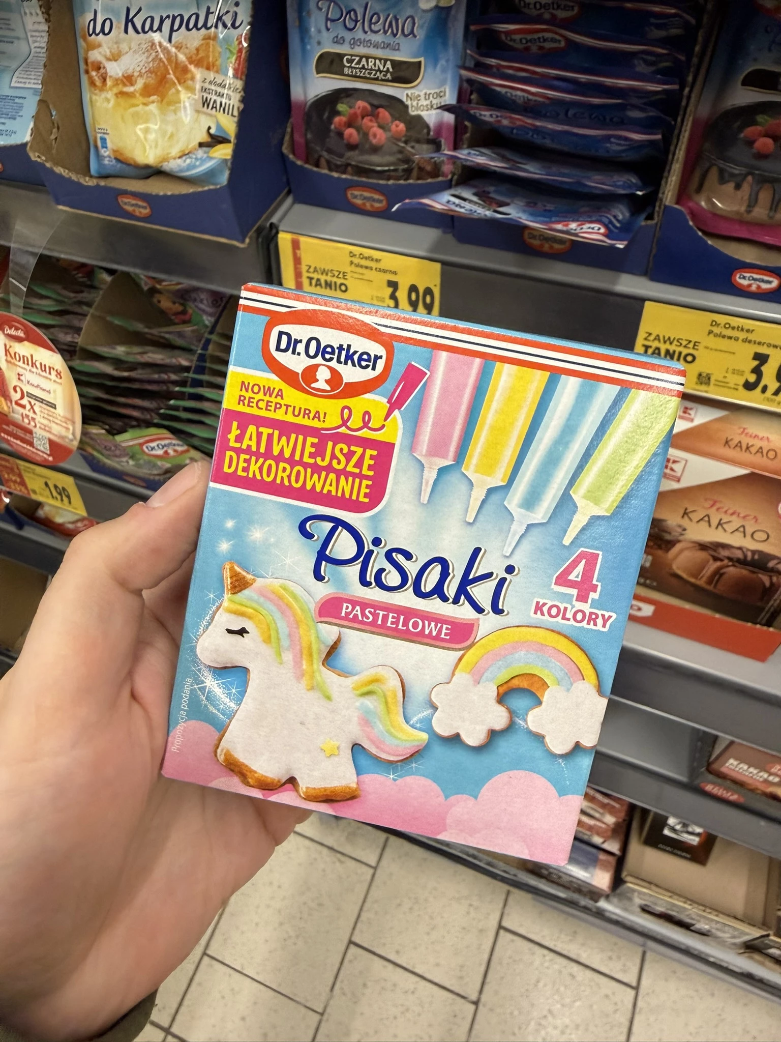 Dr. Oetker Pisaki cukrowe pastelowe | 68g