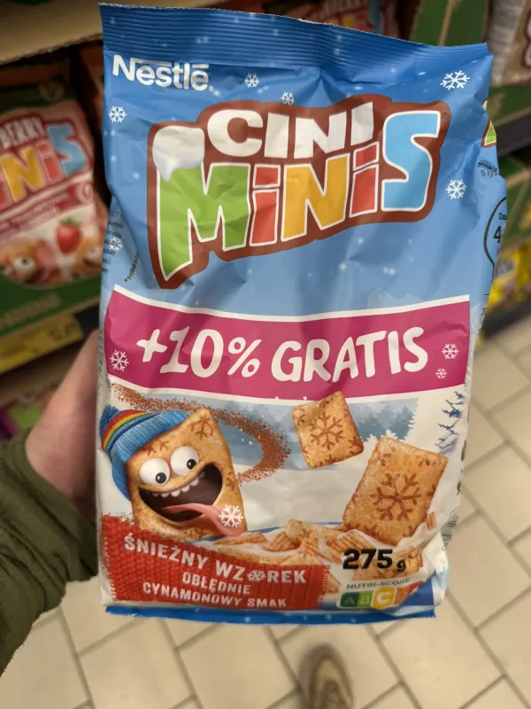 Nestlé Cini Minis płatki śniadaniowe +10% gratis | 275g