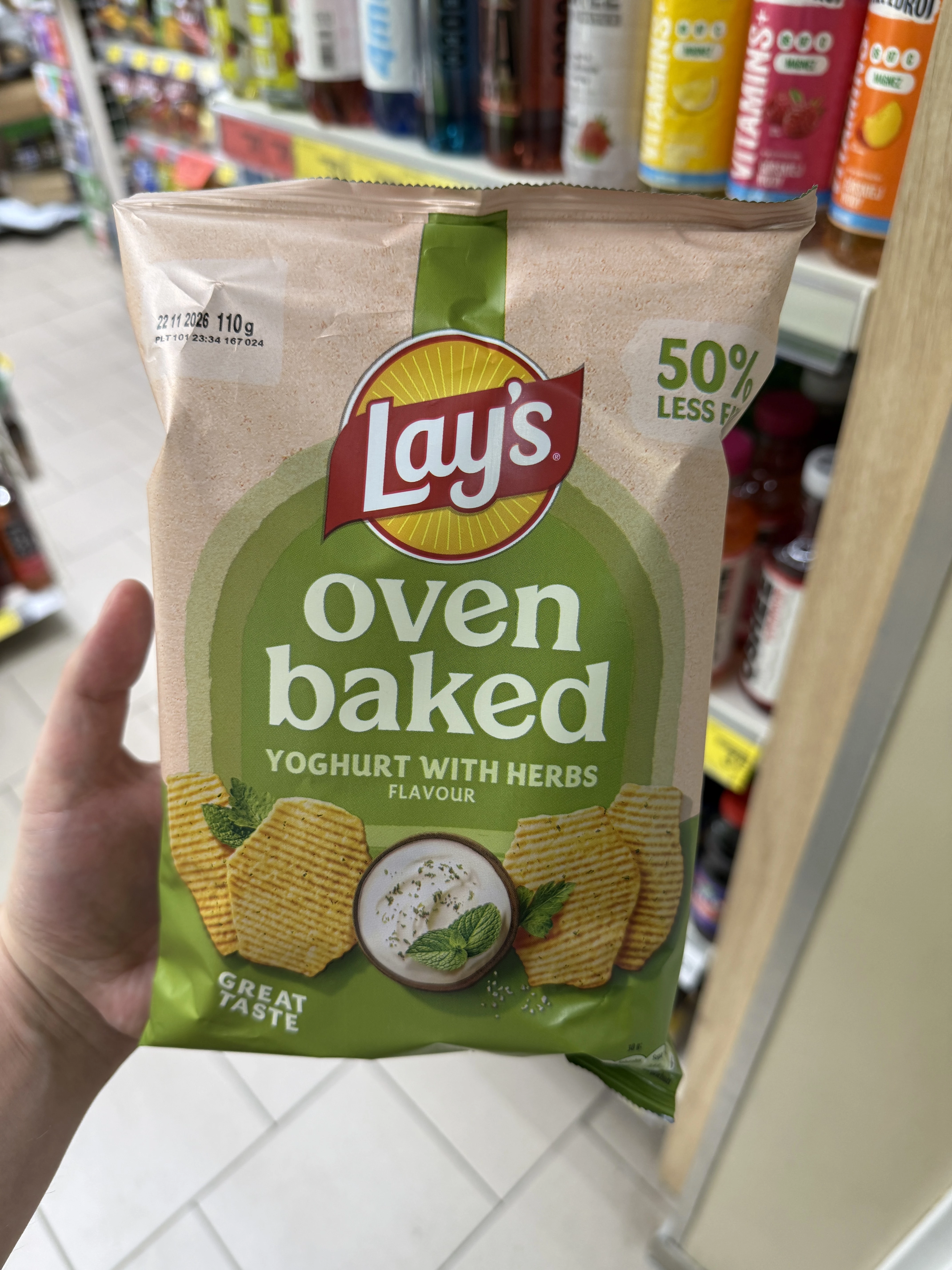 Lay’s Oven Baked Yoghurt with Herbs Flavour / logo redesign | 110g