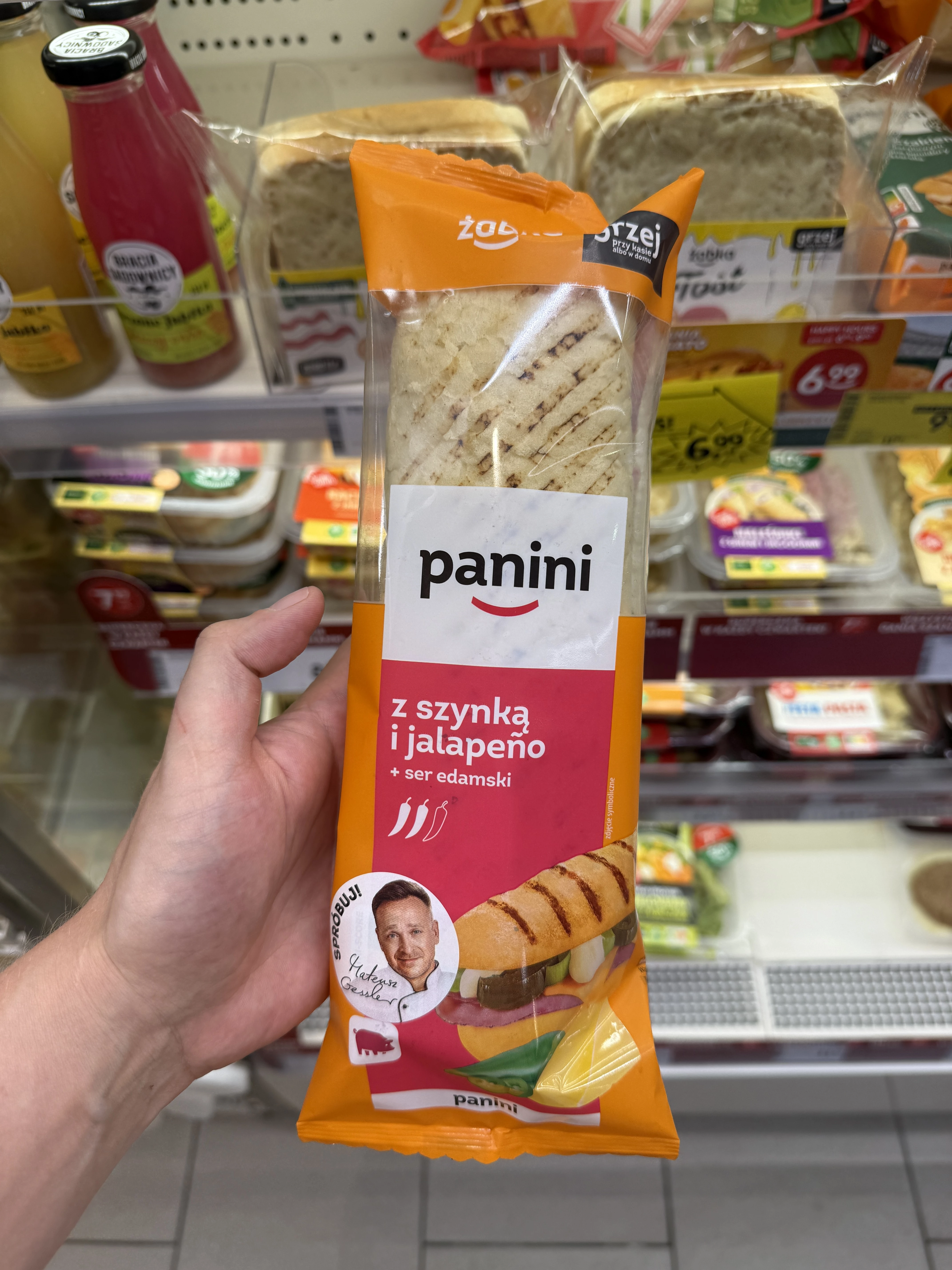 Panini z szynką i jalapeño + ser edamski Mateusz Gessler | 205g