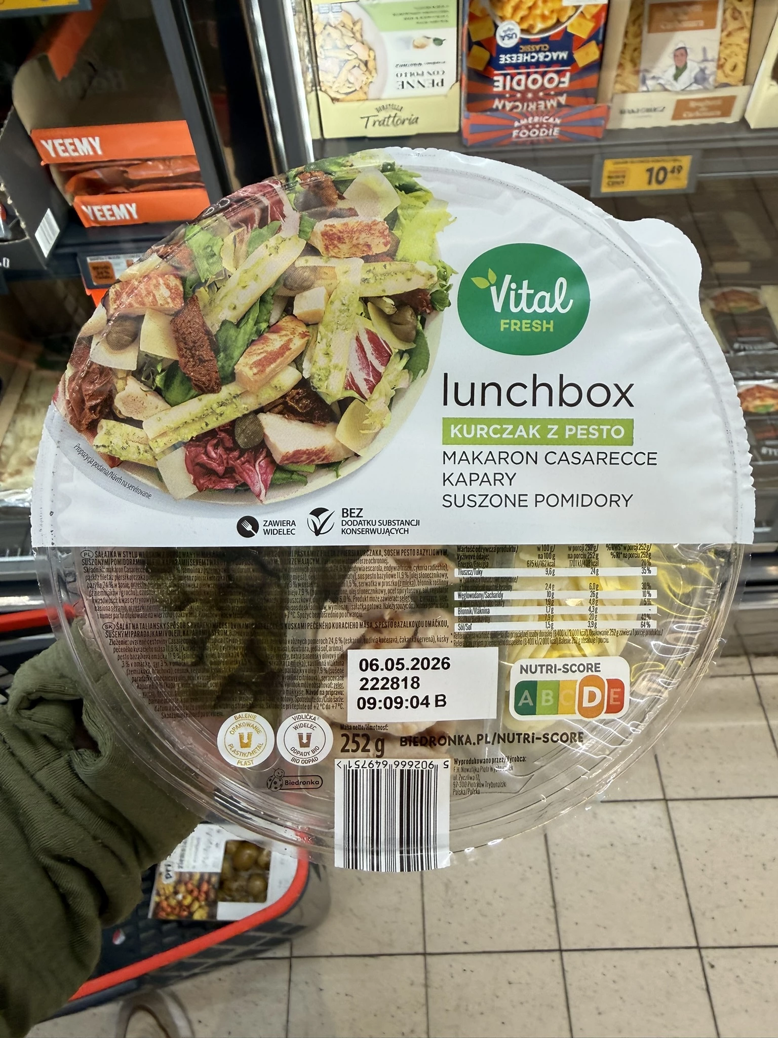 Vital Fresh Lunchbox Kurczak z Pesto | 252g