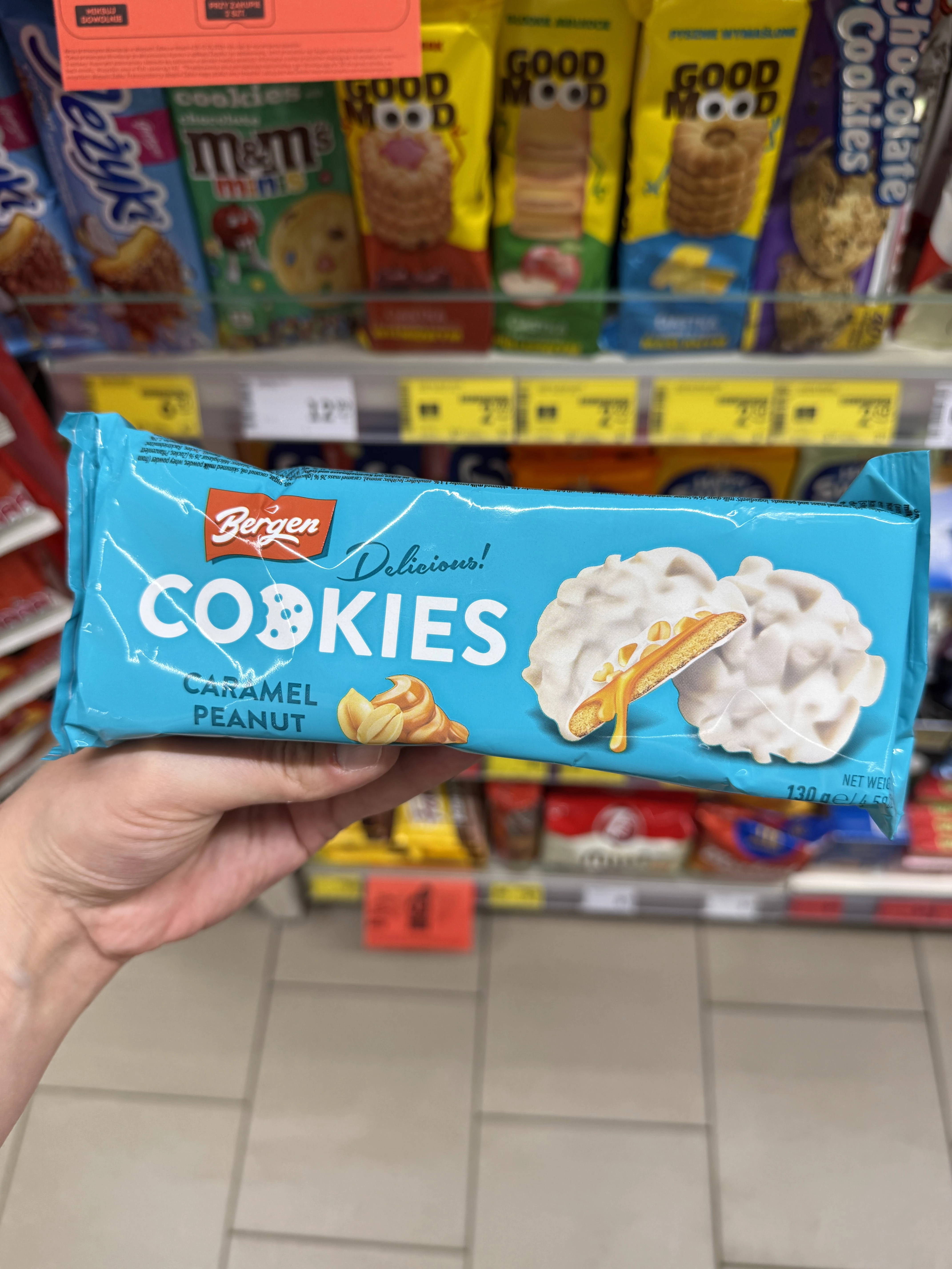 Bergen Cookies Caramel Peanut White | 130g