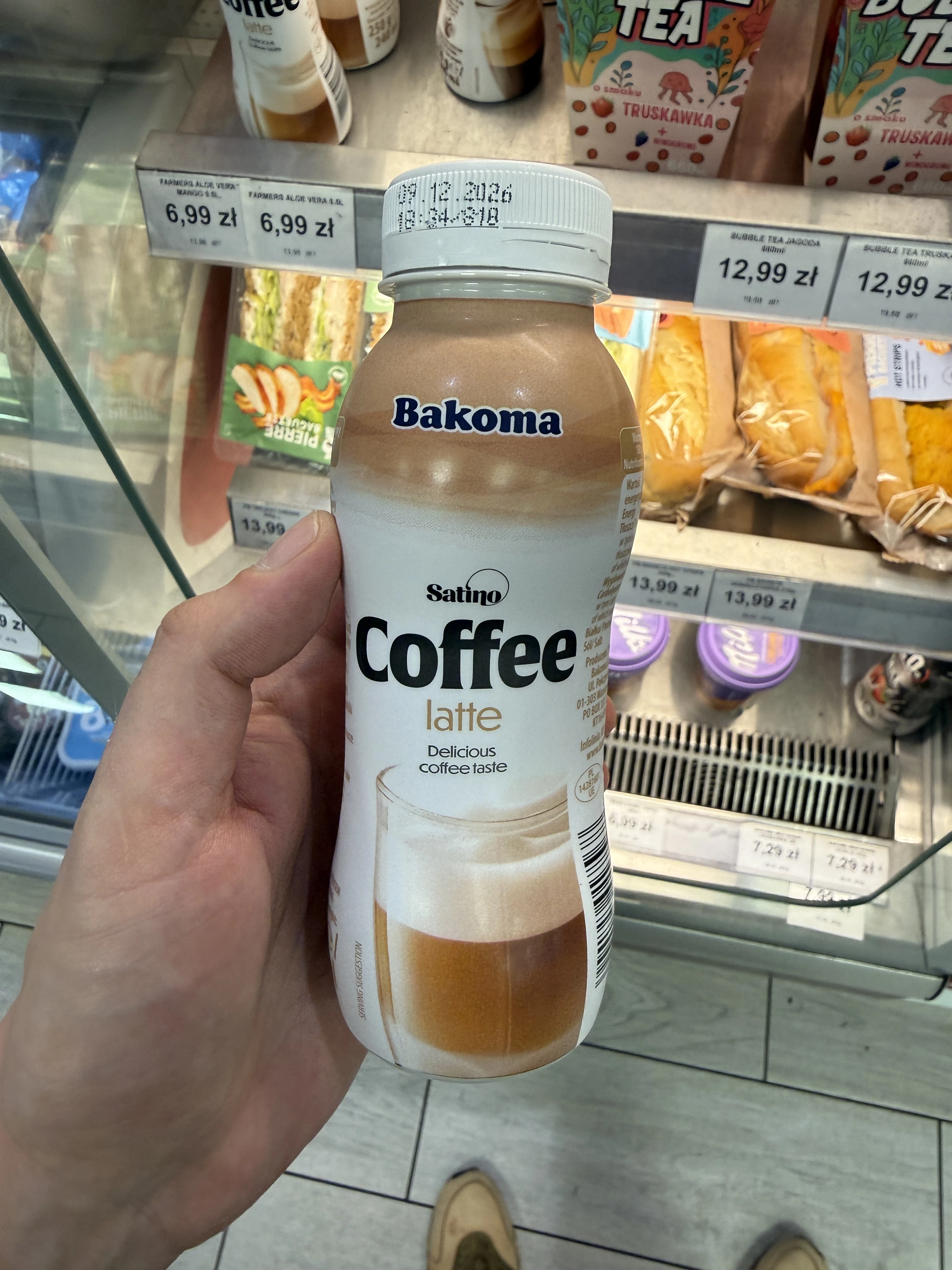 Bakoma Satino Coffee Latte napój mleczny kawowy | 250g / 240ml
