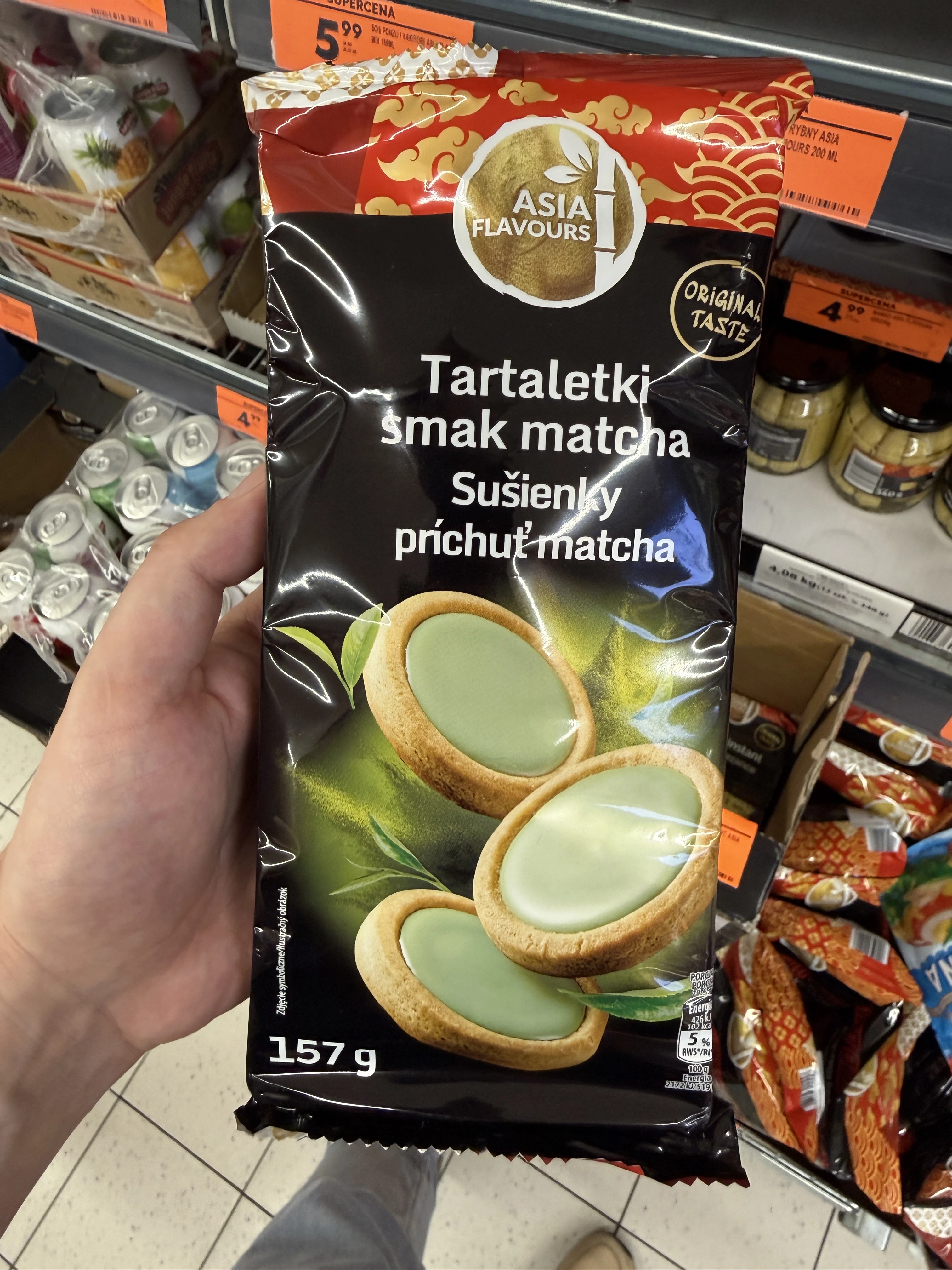Asia Flavours Tartaletki smak matcha | 157g