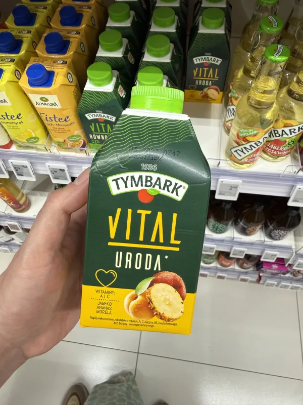 Tymbark Vital Uroda jabłko ananas morela | 500ml