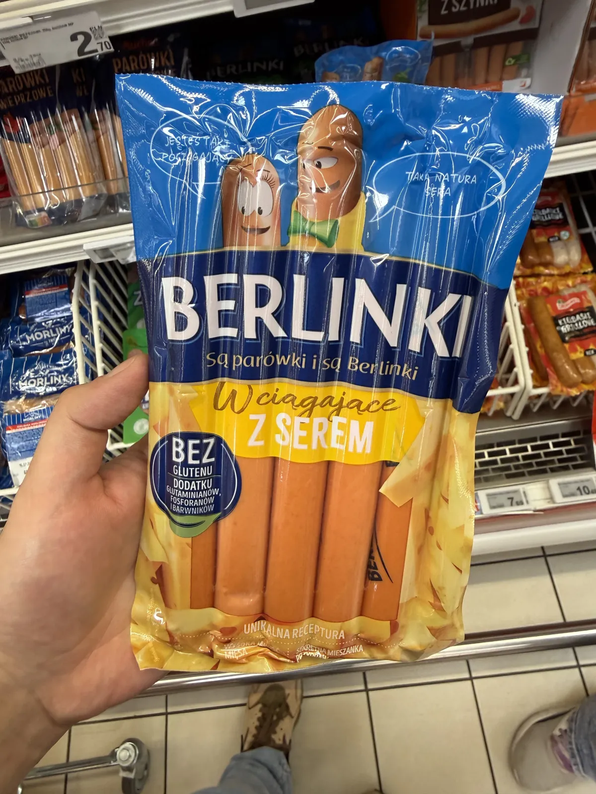 Berlinki Parówki z serem | 250g