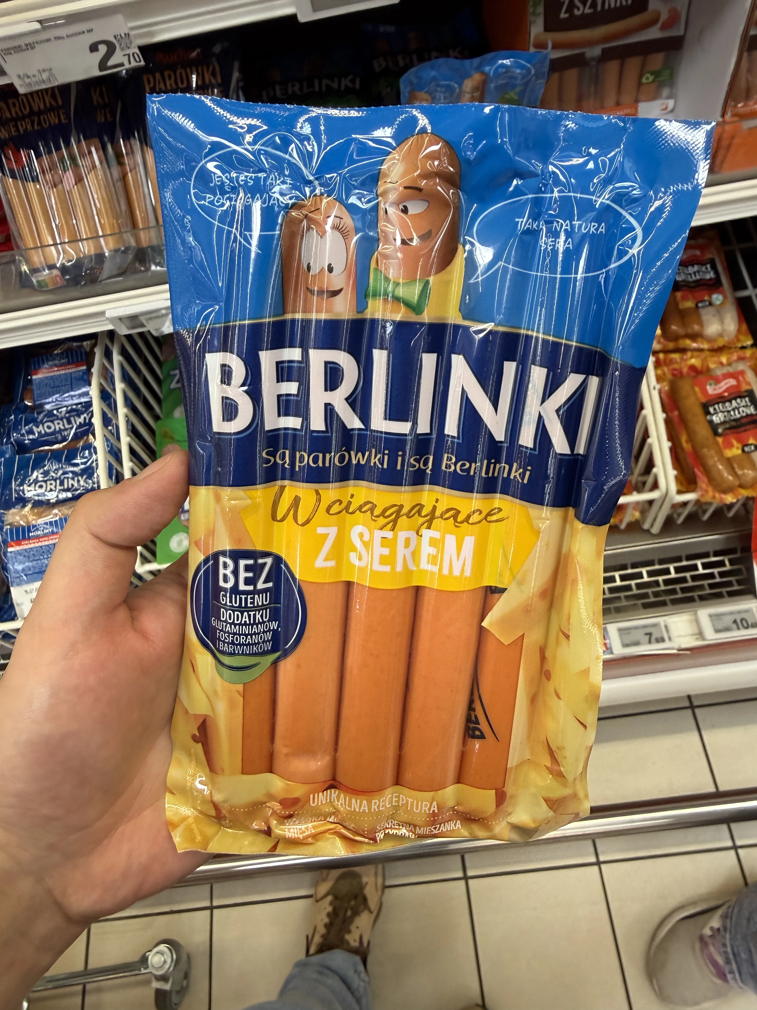 Berlinki Parówki z serem | 250g