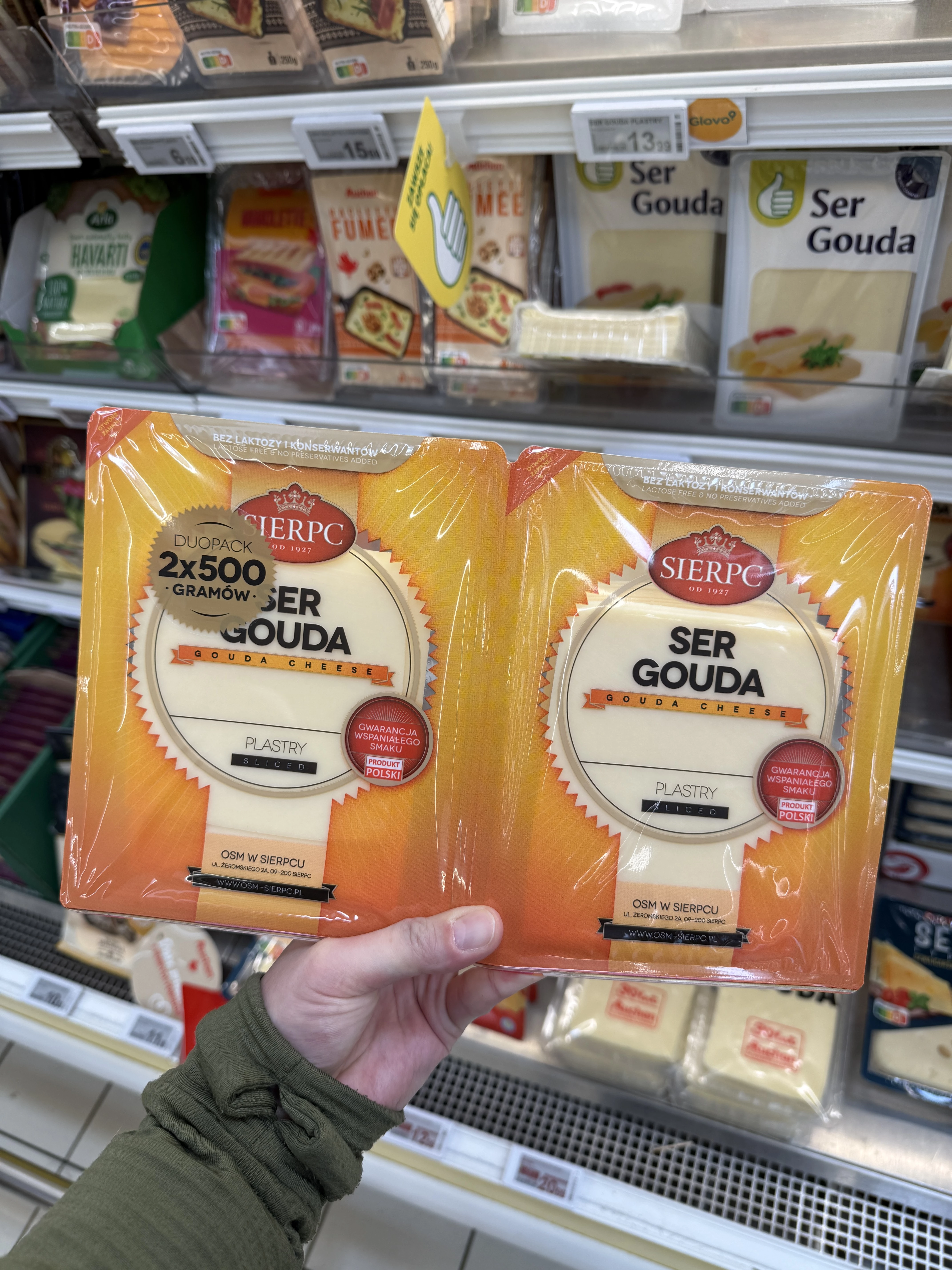 Sierpc Ser Gouda plastry Duopack | 2x500g
