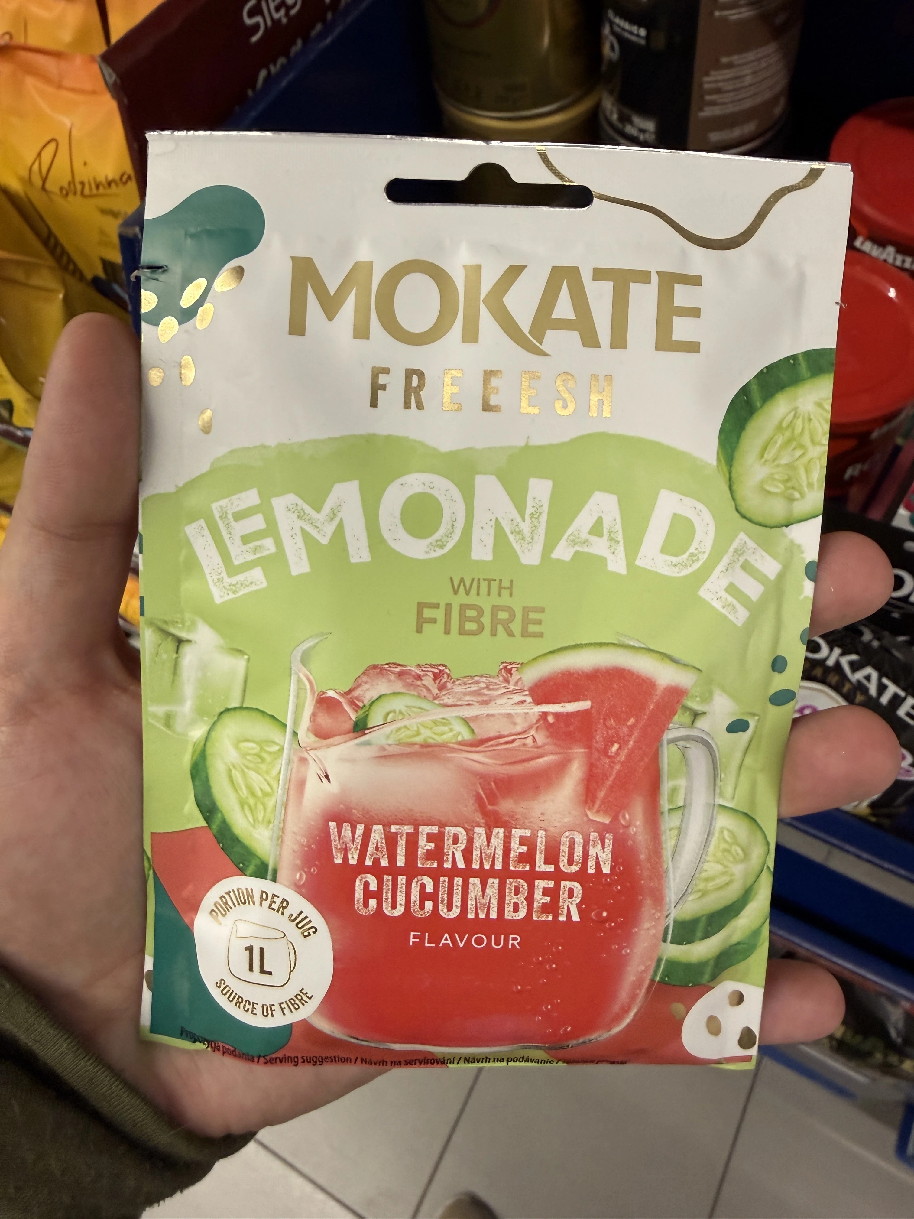Mokate Freeesh Lemonade Watermelon Cucumber Flavour with Fibre | 40g