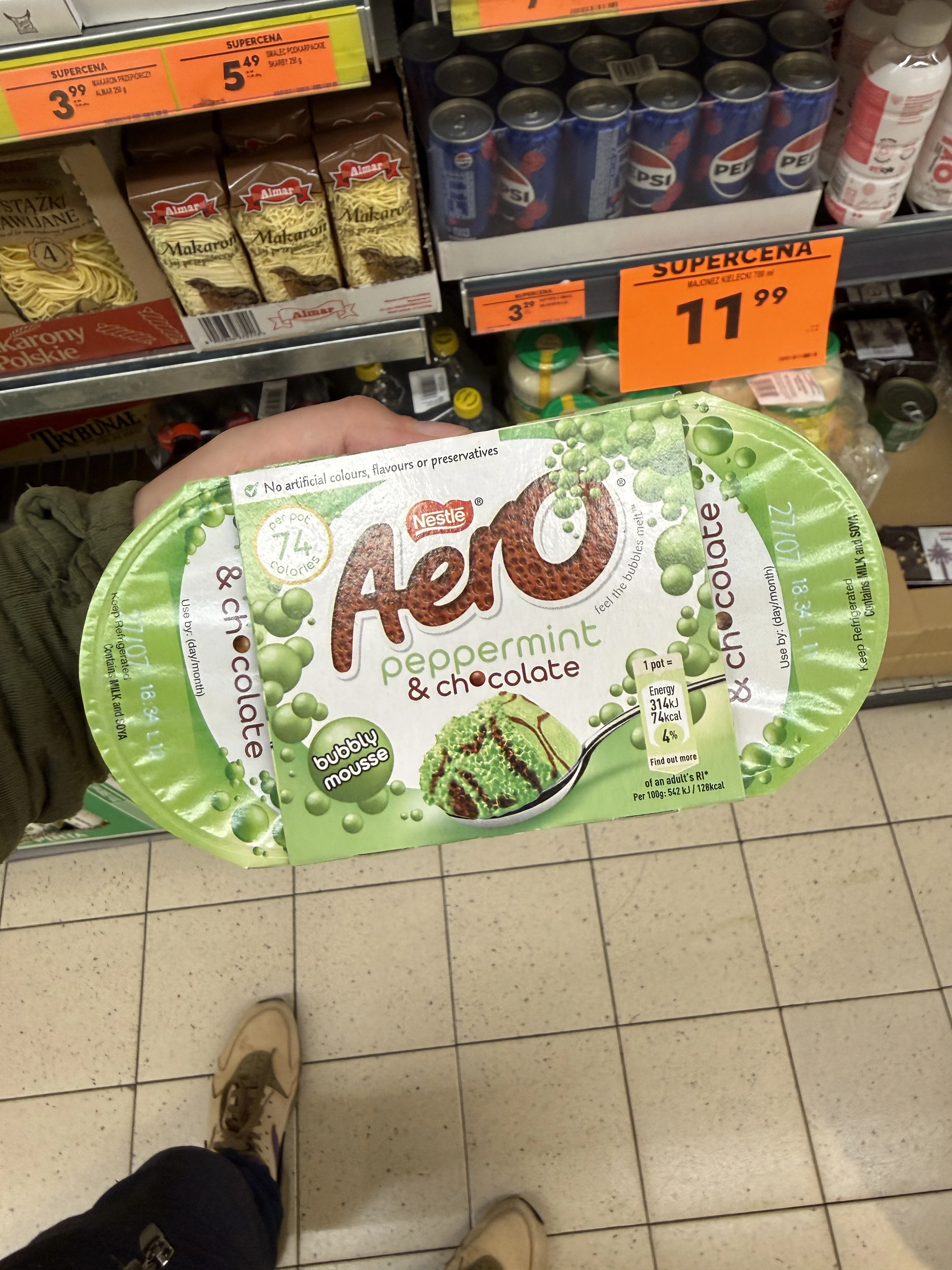 Aero Peppermint & Milk Chocolate Mousse | 232g