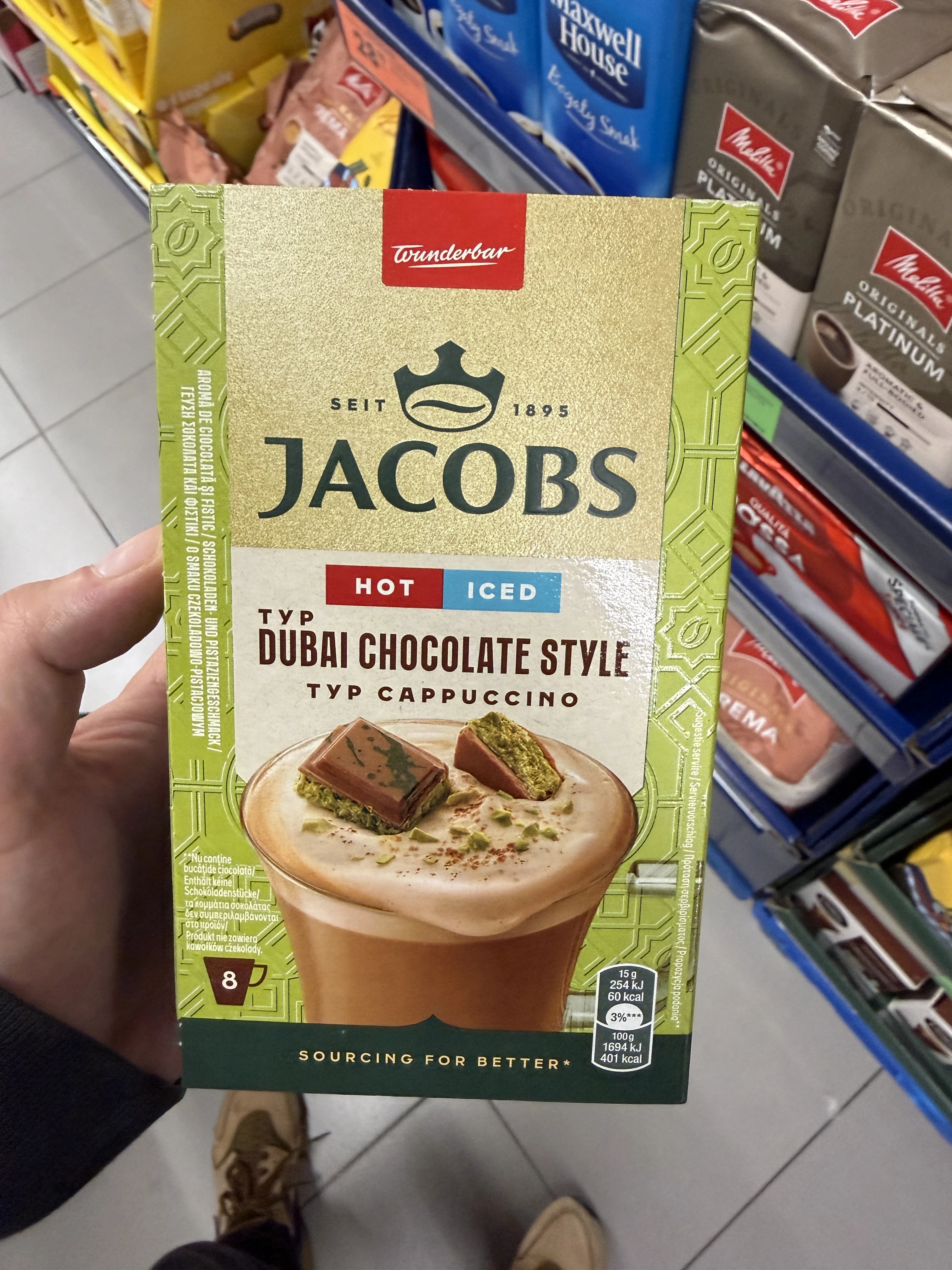 Jacobs Cappuccino Dubai Chocolate Style | 120g