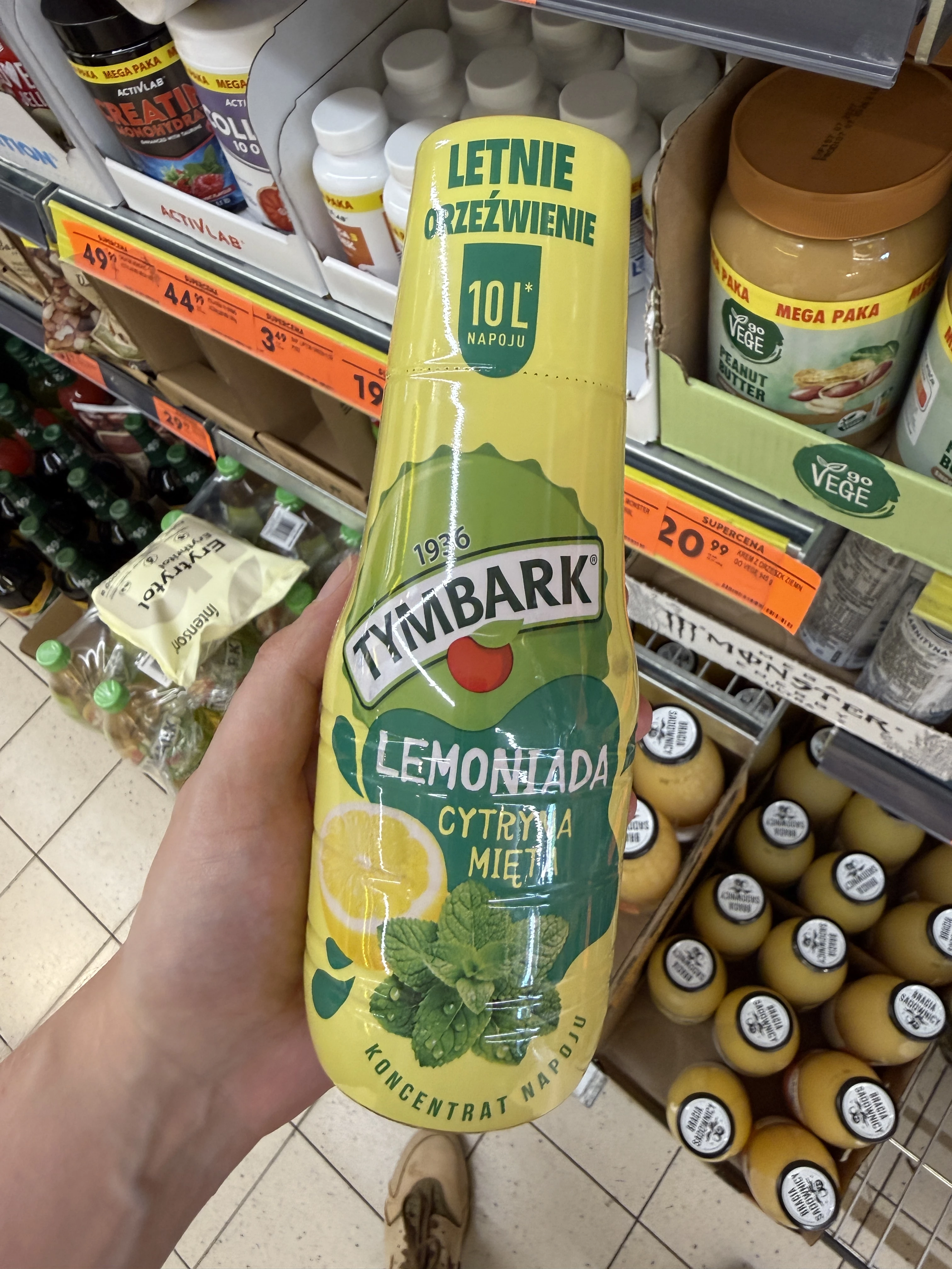 Tymbark Lemoniada Cytryna i Mięta Koncentrat | 500ml