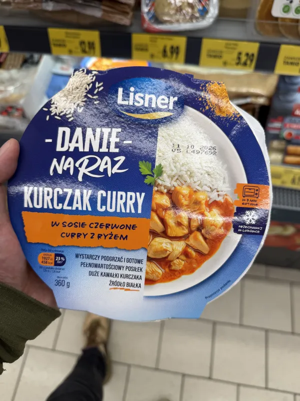 Lisner Danie na Raz Kurczak Curry | 360g