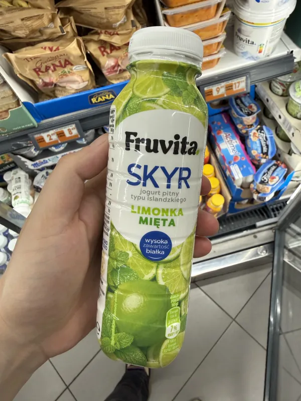 Fruvita Skyr jogurt pitny limonka mięta | 330g