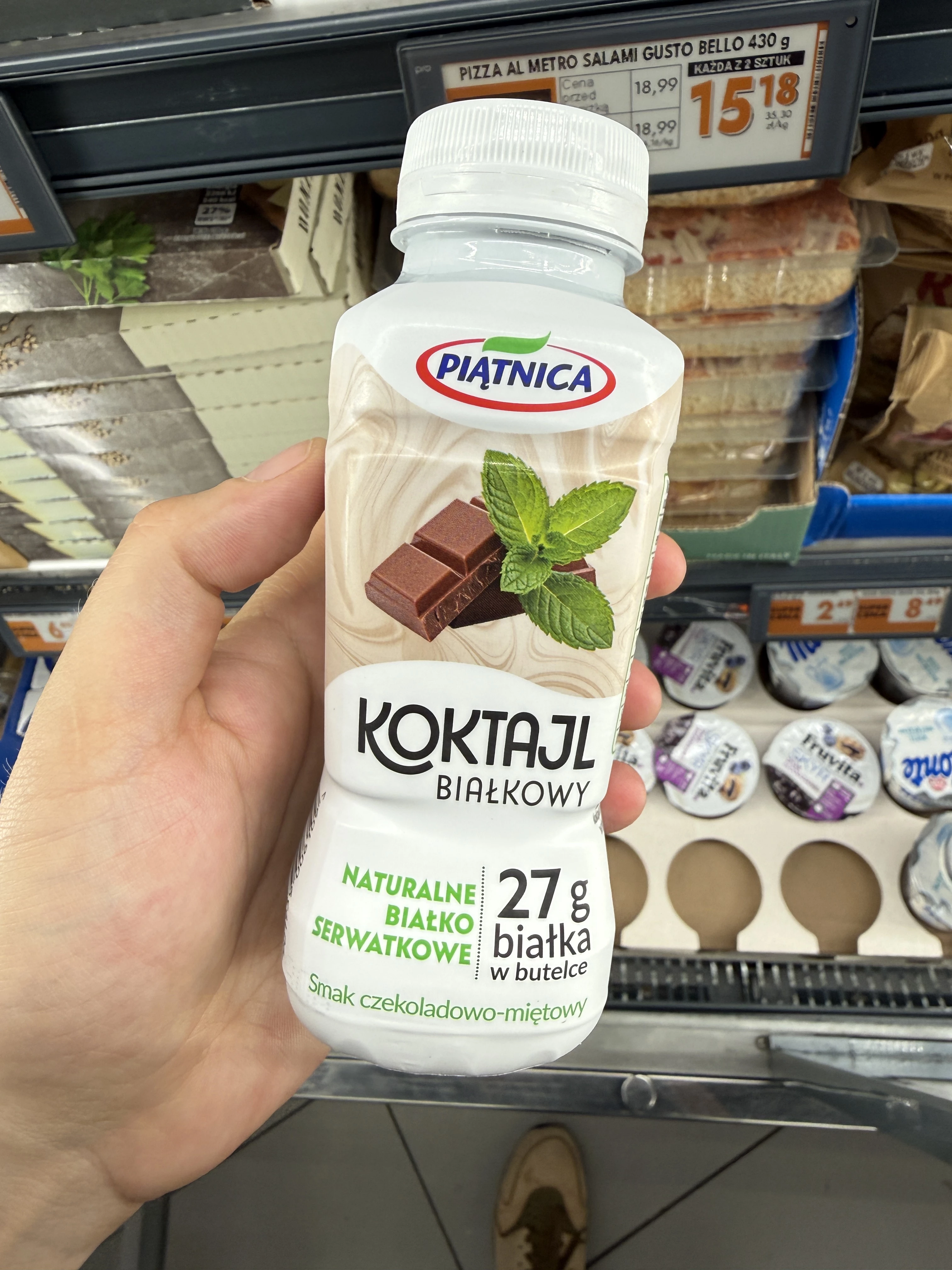 Piątnica Koktajl Białkowy smak czekoladowo-miętowy | 265g