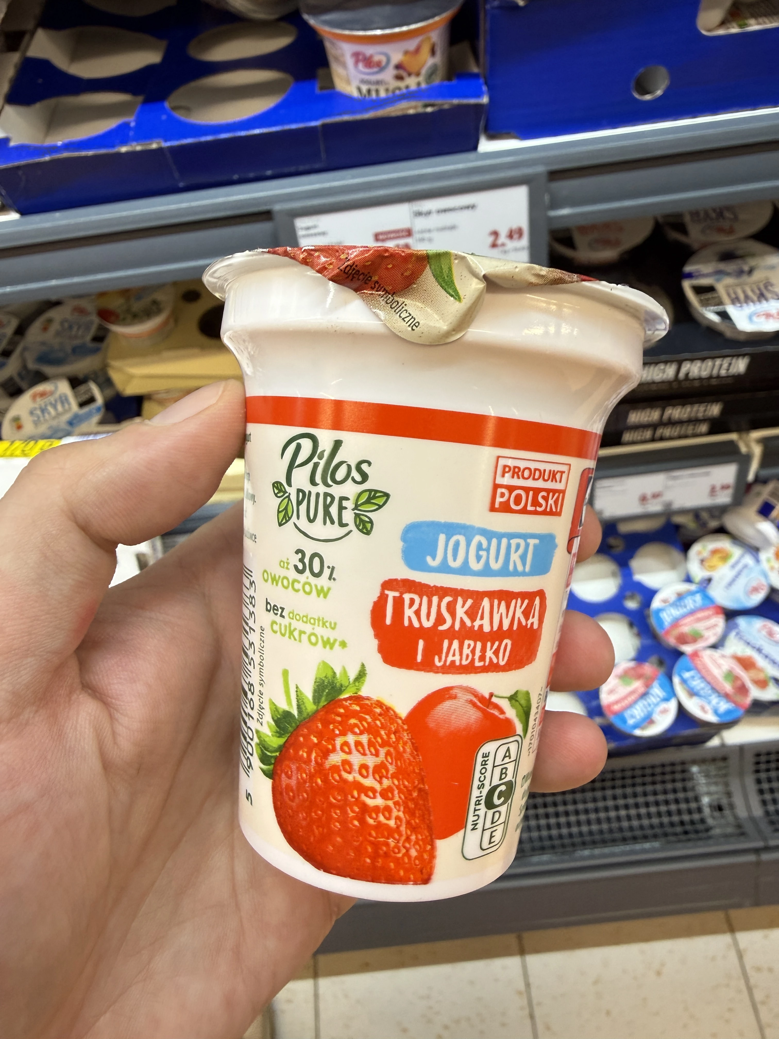 Pilos Pure Jogurt Truskawka i jabłko |  150g
