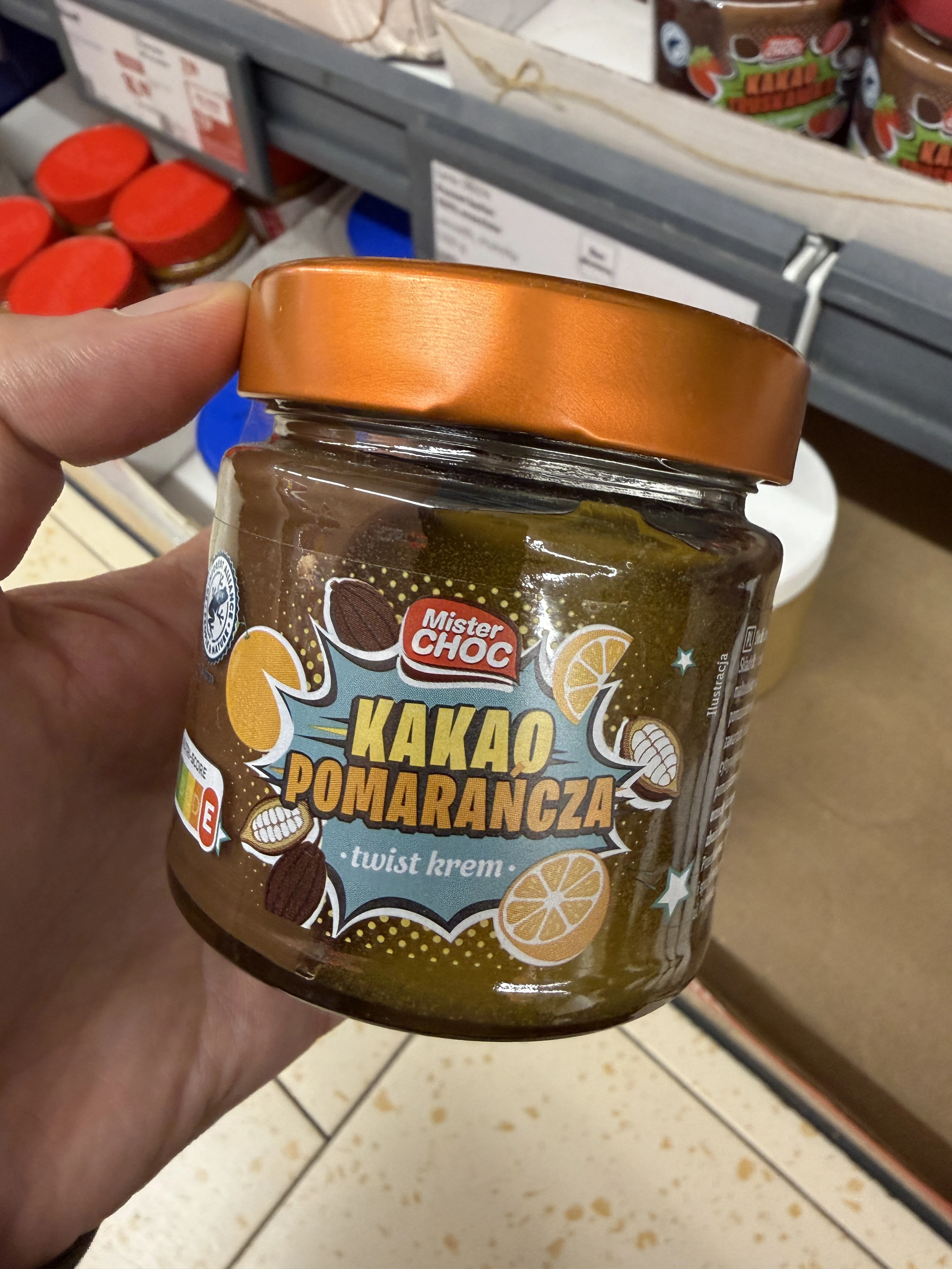 Mister Choc Kakao Pomarańcza twist krem | 200g