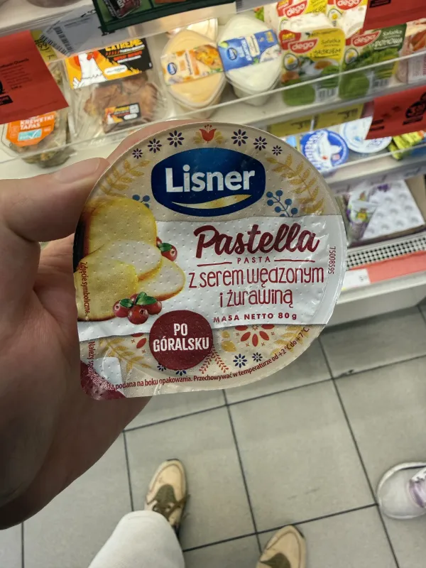 Lisner Pastella Pasta z serem wędzonym i żurawiną po góralsku | 80g