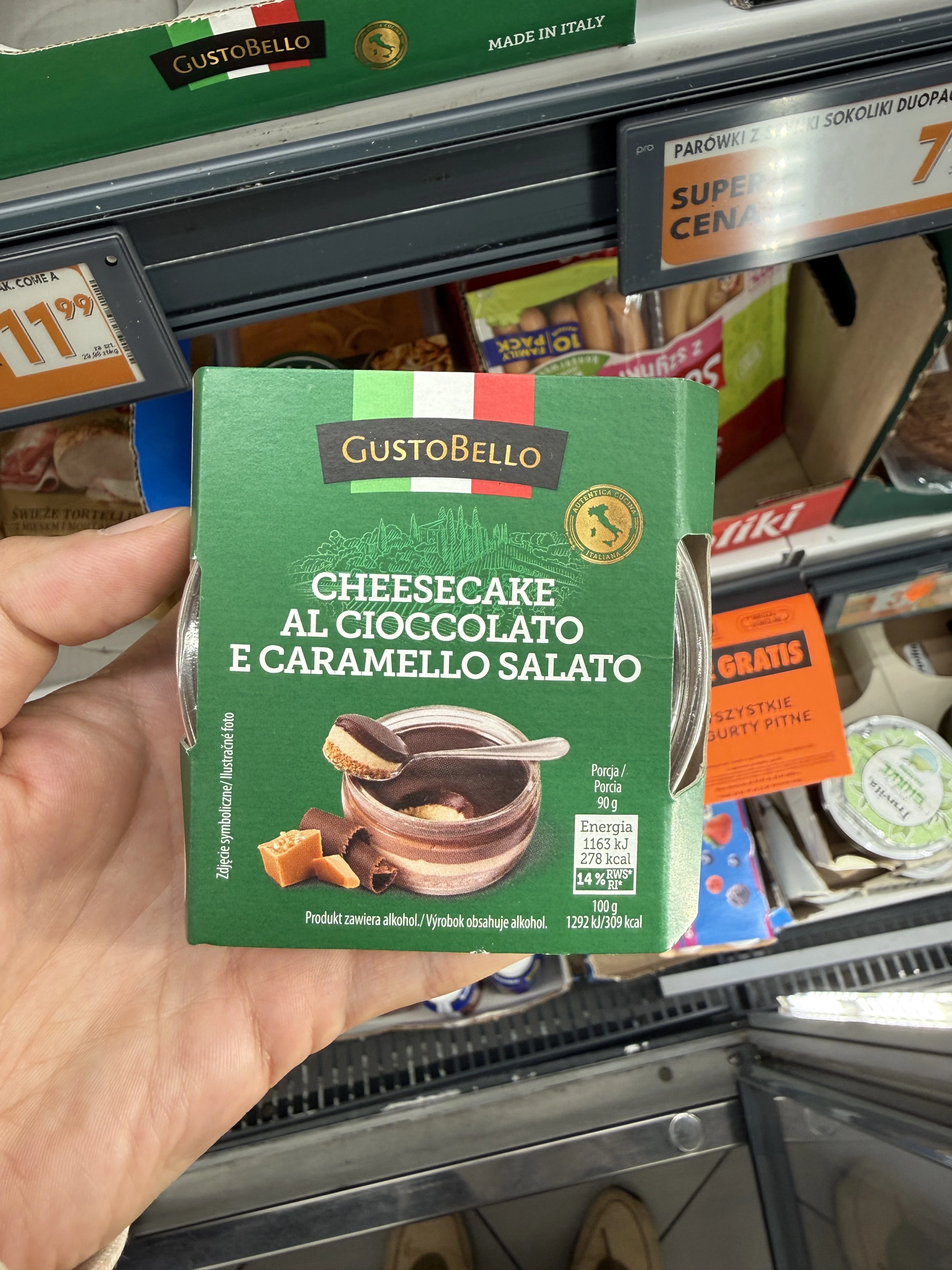 GustoBello Cheesecake al Cioccolato e Caramello Salato | 90g