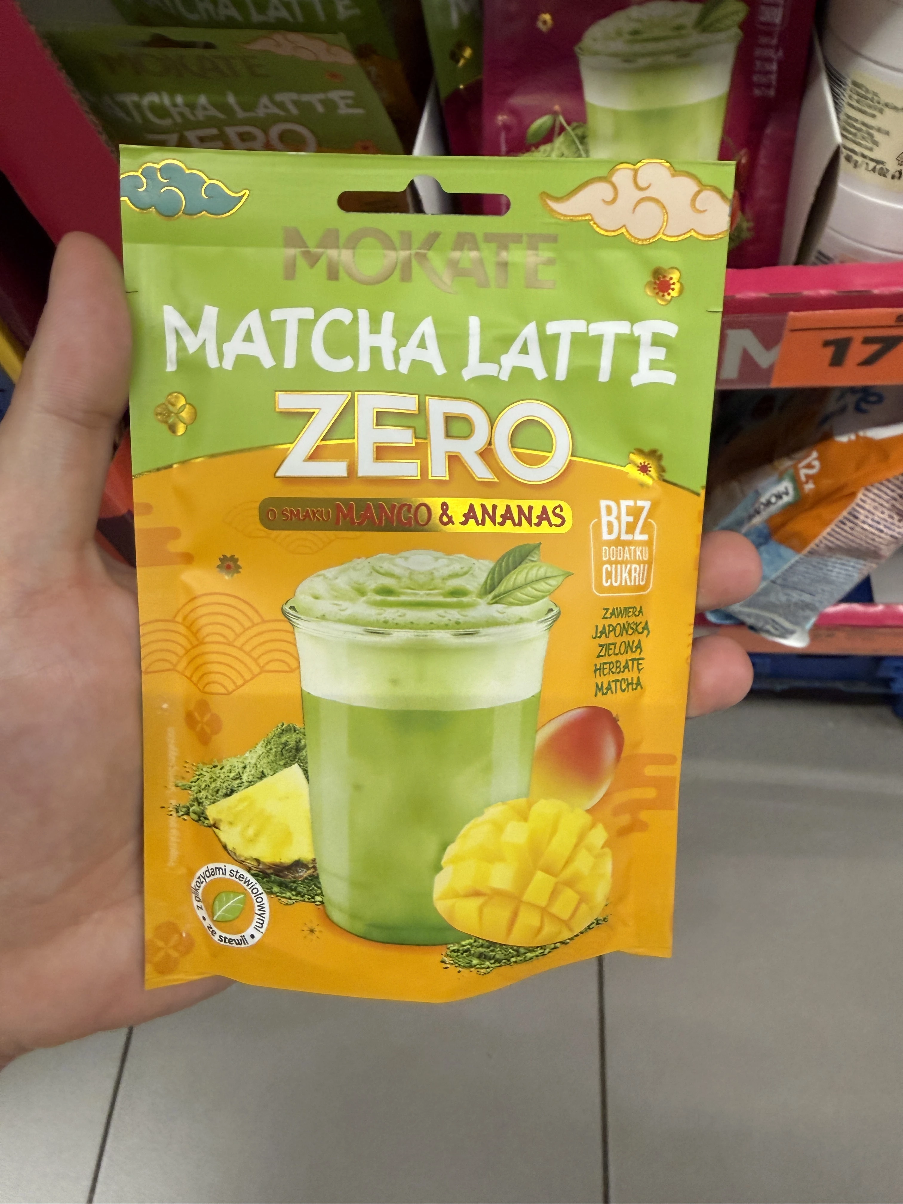 Mokate Matcha Latte Zero o smaku Mango & Ananas | 20g