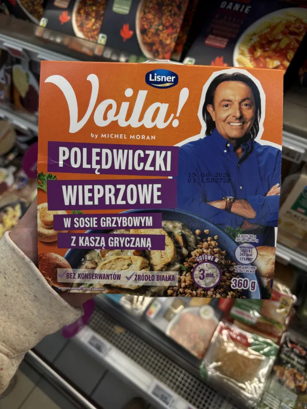 Voila! by Michel Moran Polędwiczki wieprzowe w sosie grzybowym z kaszą gryczaną | 360g