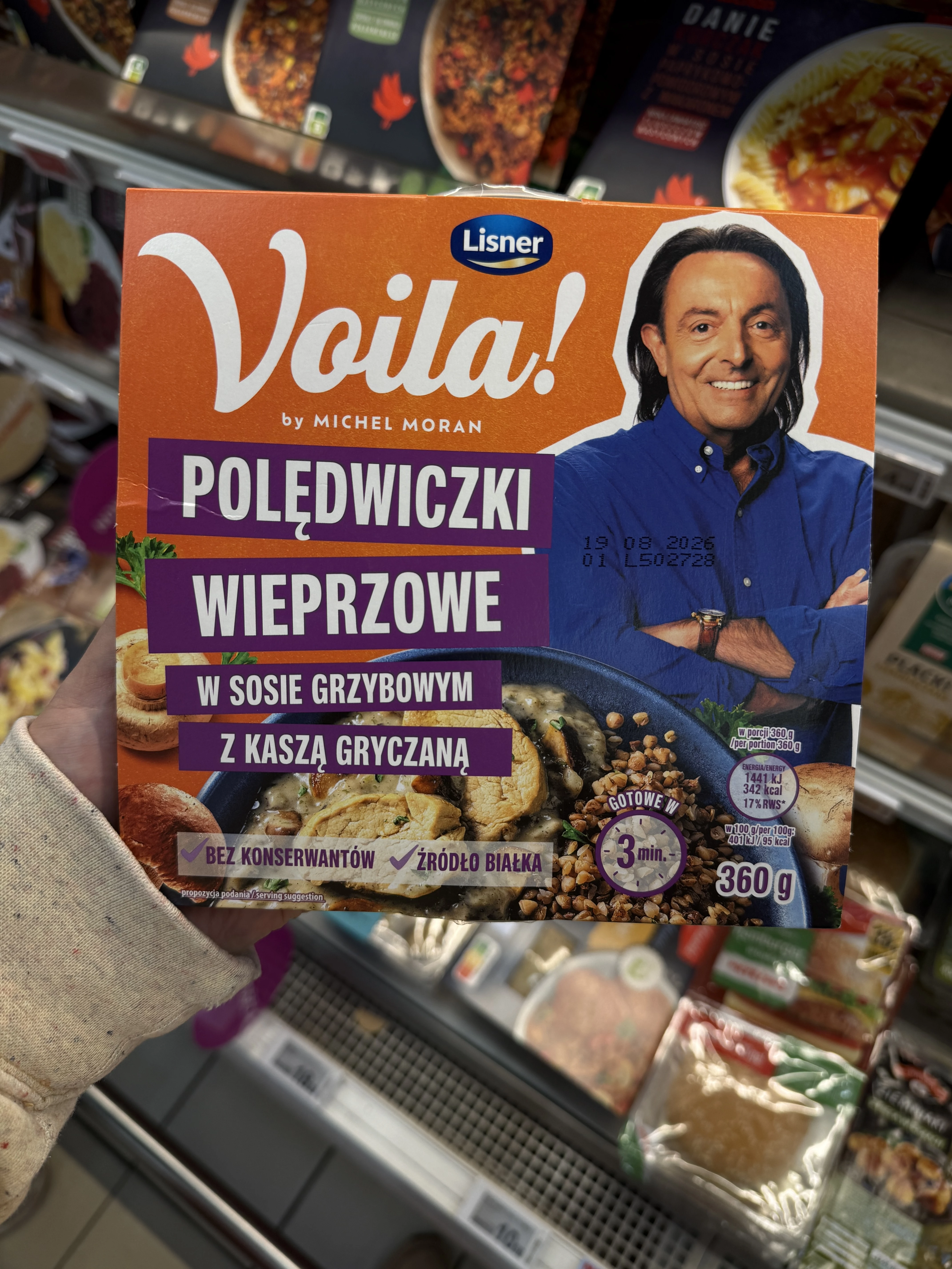 Voila! by Michel Moran Polędwiczki wieprzowe w sosie grzybowym z kaszą gryczaną | 360g