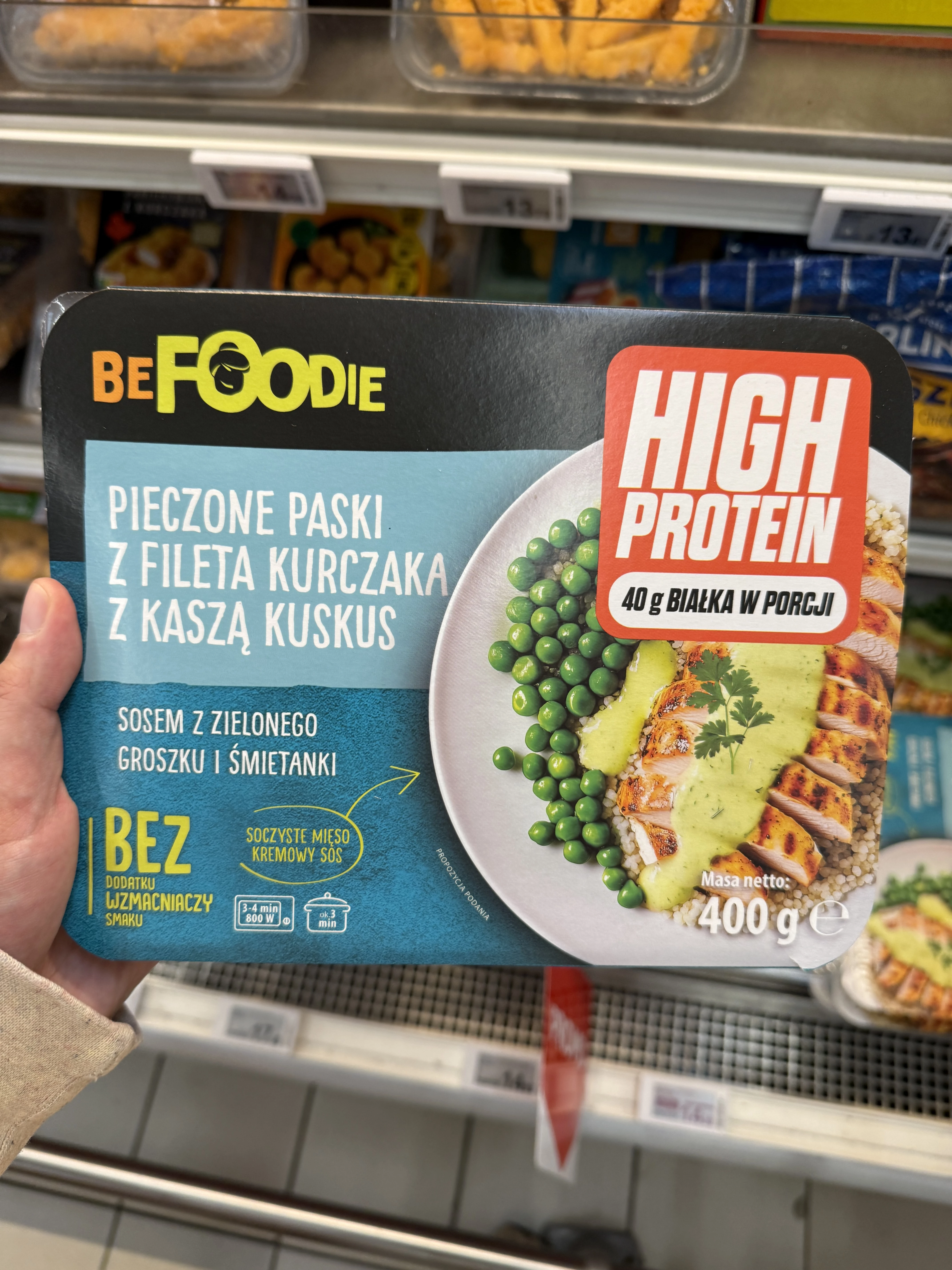 BeFoodie Pieczone paski z fileta kurczaka z kaszą kuskus | 400g