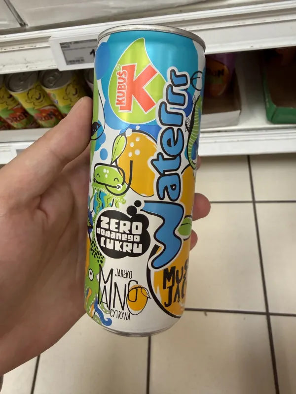 Kubuś Waterrr Musujący Jabłko Mango Cytryna | 250ml