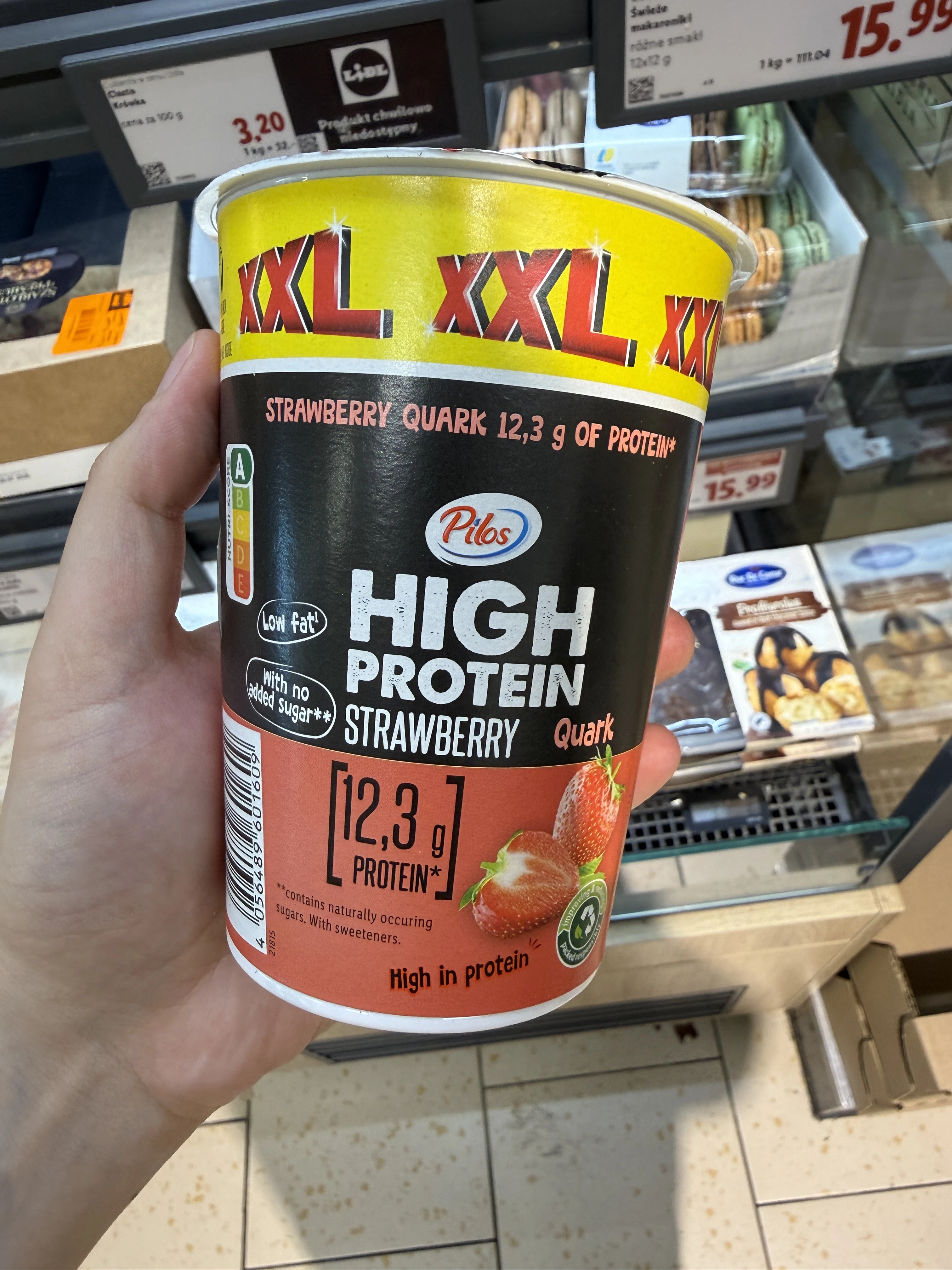 Pilos High Protein Strawberry Quark XXL | 500g