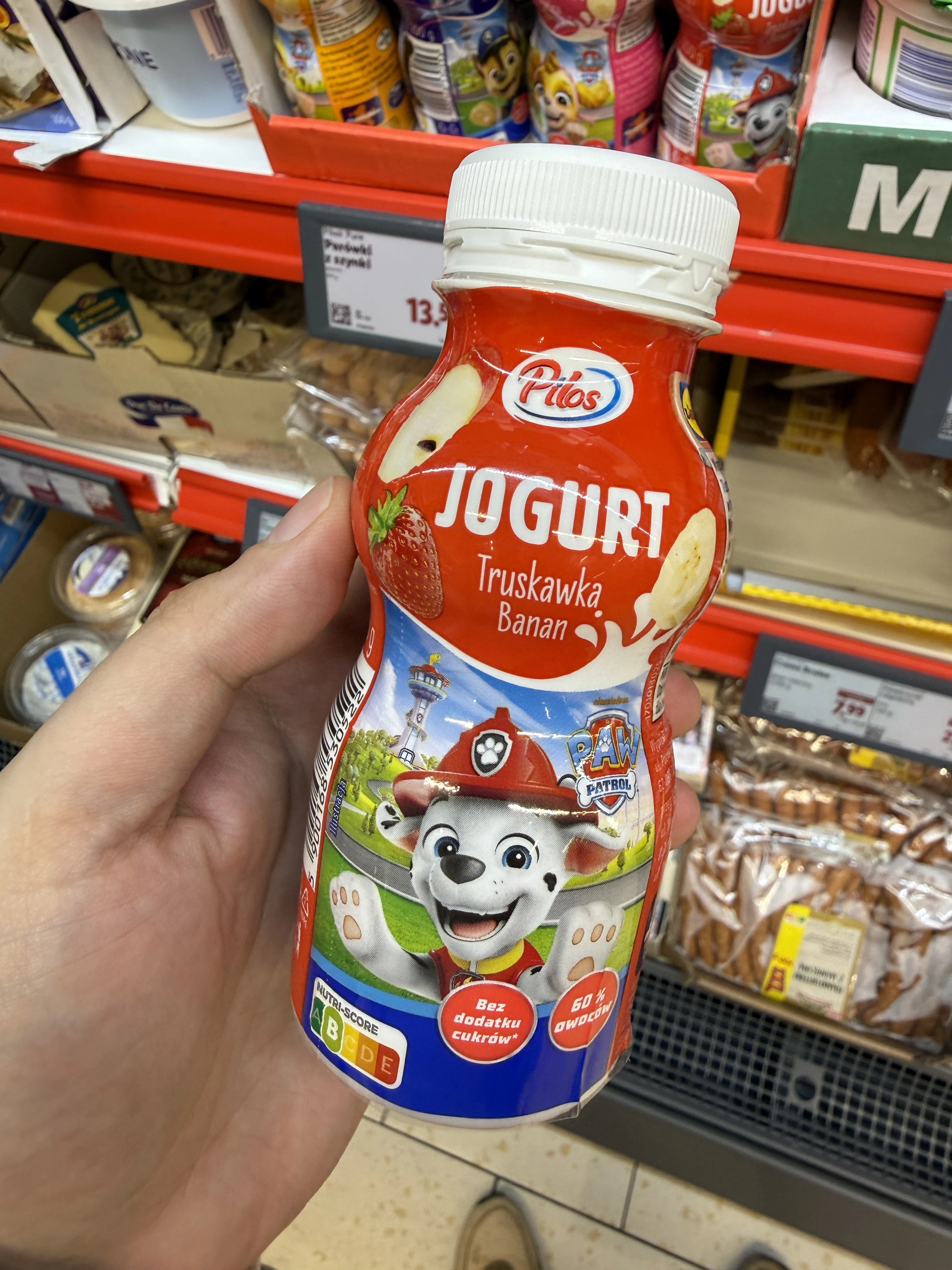 Pilos Jogurt pitny Truskawka-Banan Paw Patrol | 200g