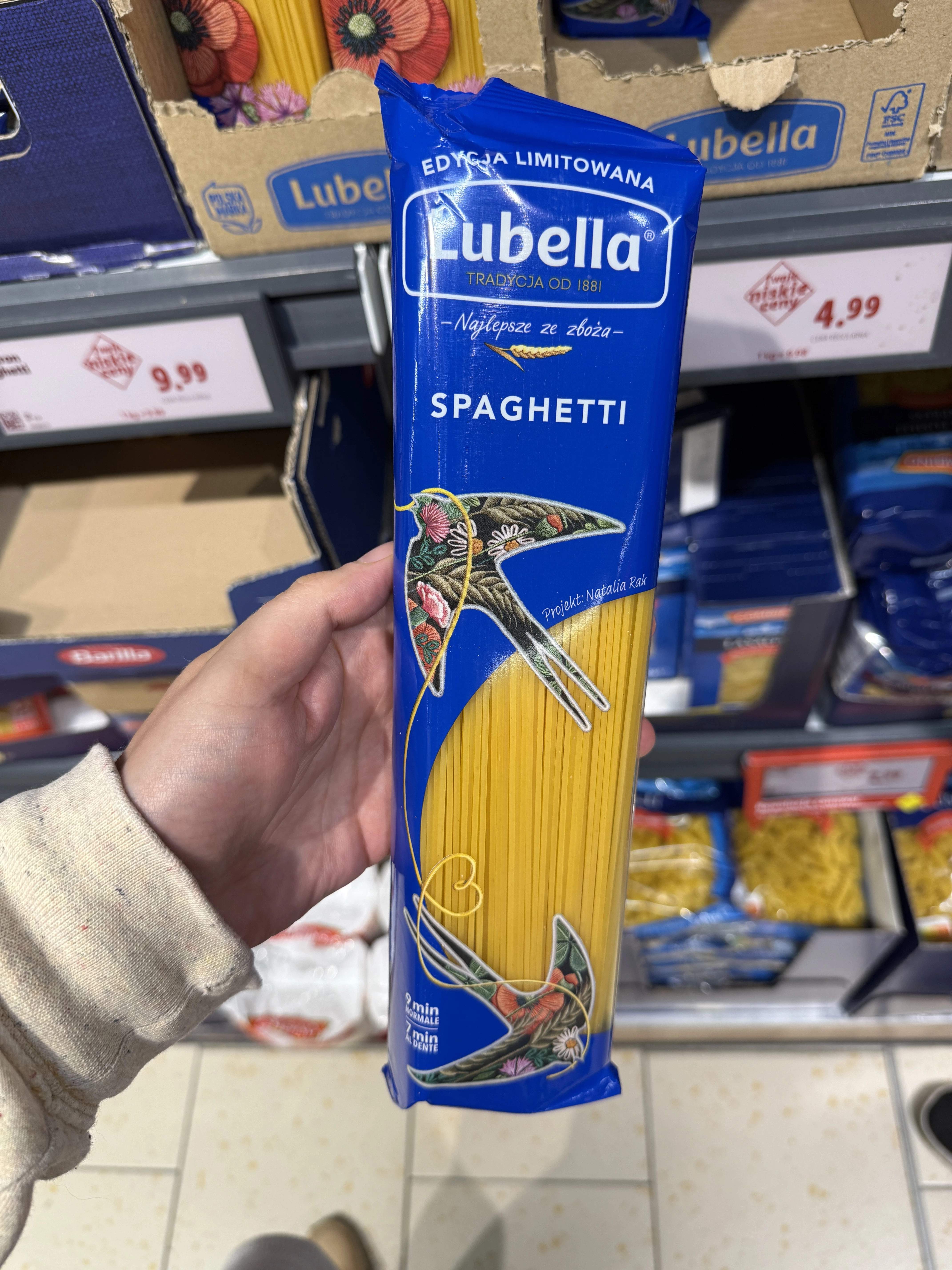 Lubella Makaron Spaghetti (edycja limitowana, jaskółka) | 400g